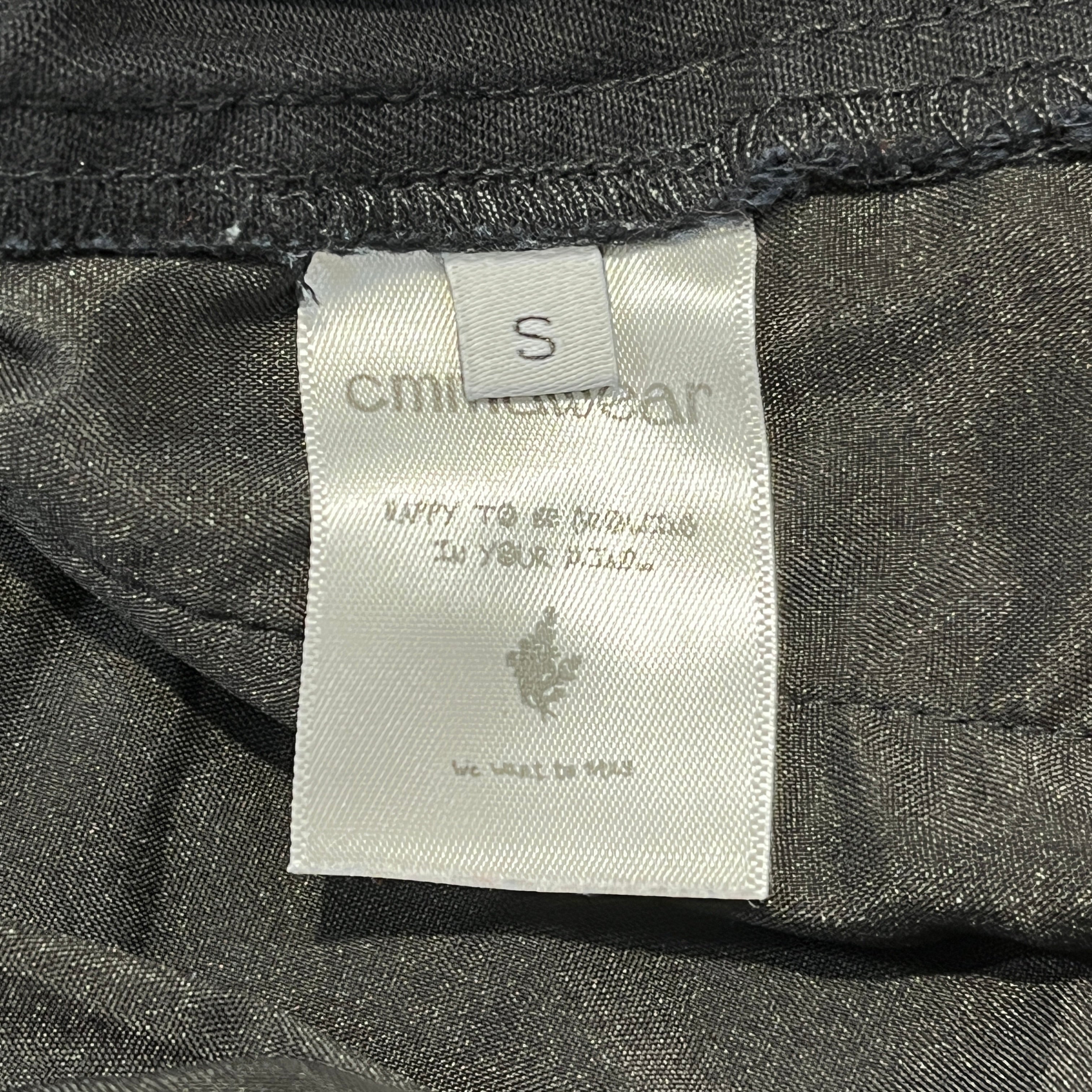 cmmawear/Skinny Pants/S/Cotton/BLK/zippered ankle view 3