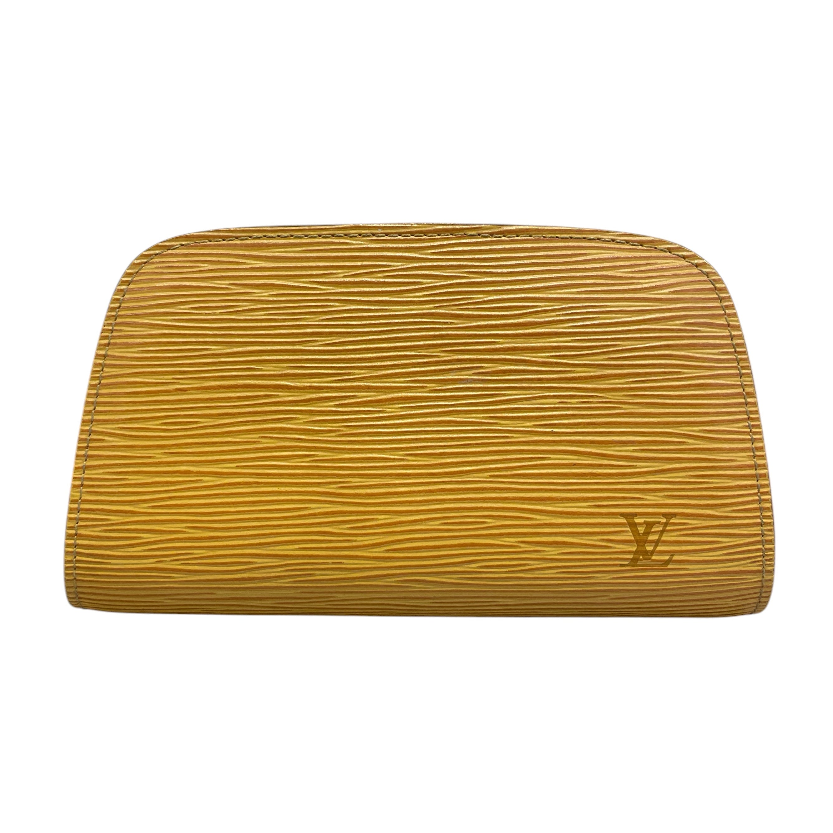 LOUIS VUITTON/Pouch/Leather/YEL/Dauphine PM POUCH view 1
