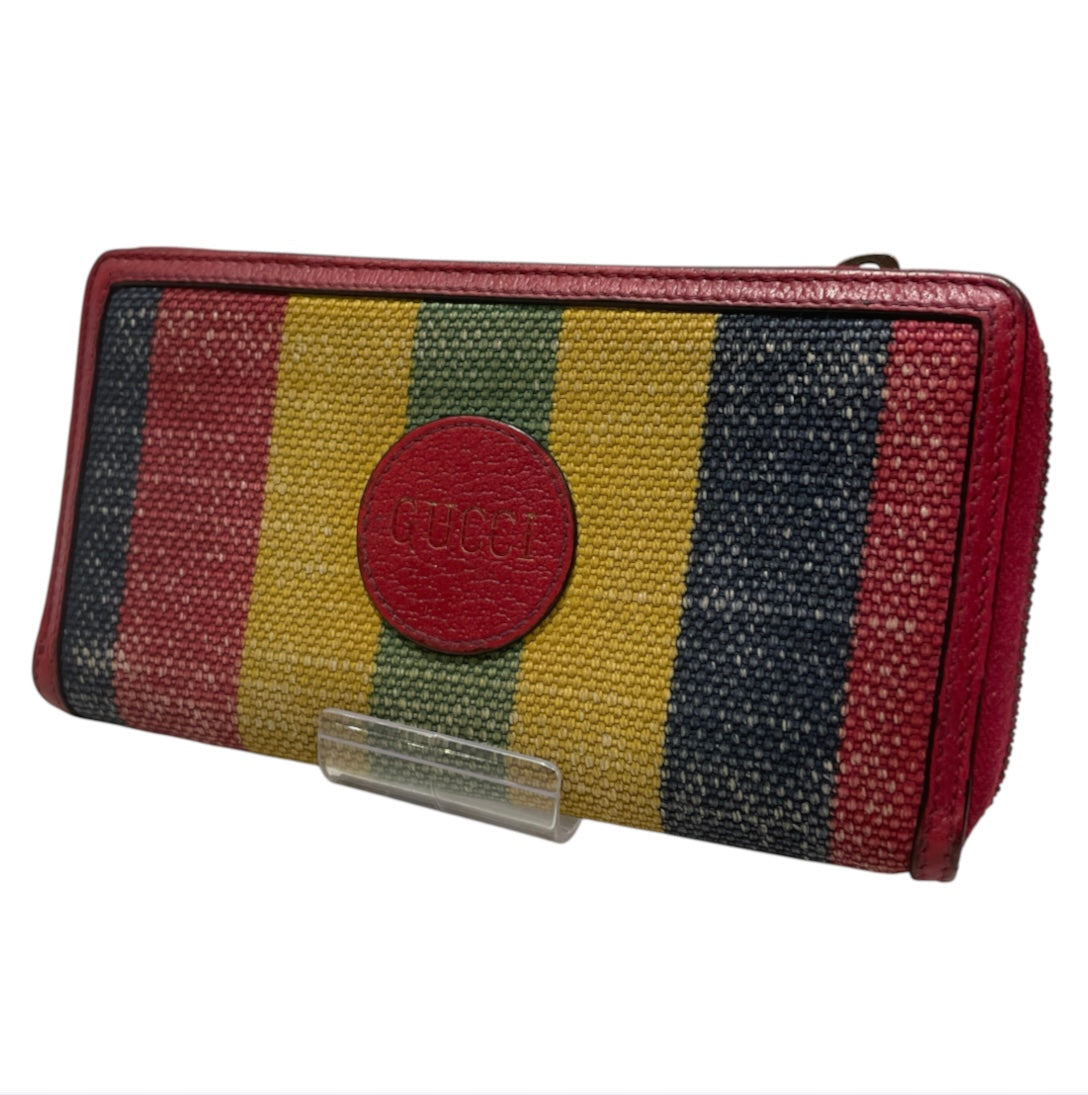 GUCCI/Long Wallet/Stripe/Cotton/MLT/L's/rainbow view 1