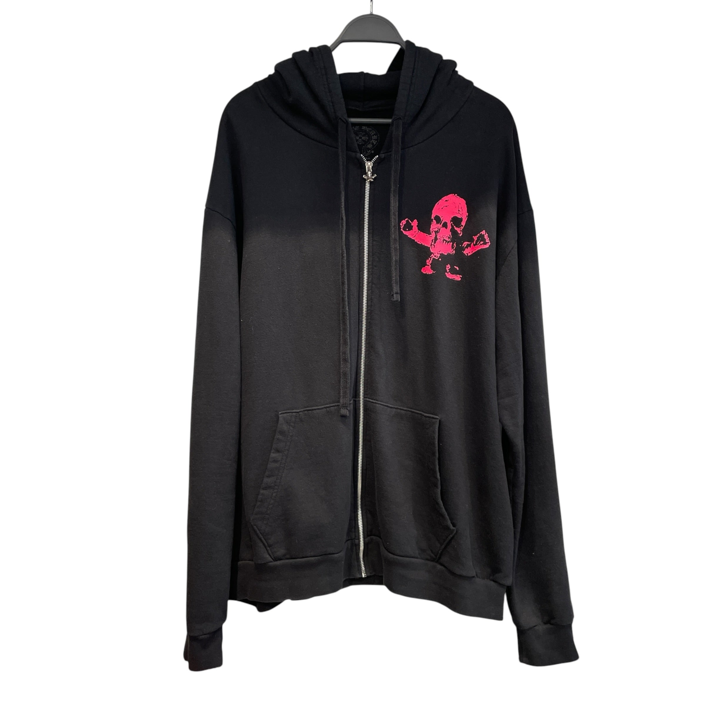 CHROME HEARTS/Zip Up Hoodie/XXL/Graphic/Cotton/BLK/FOTI HOT PINK HOODIE view 1