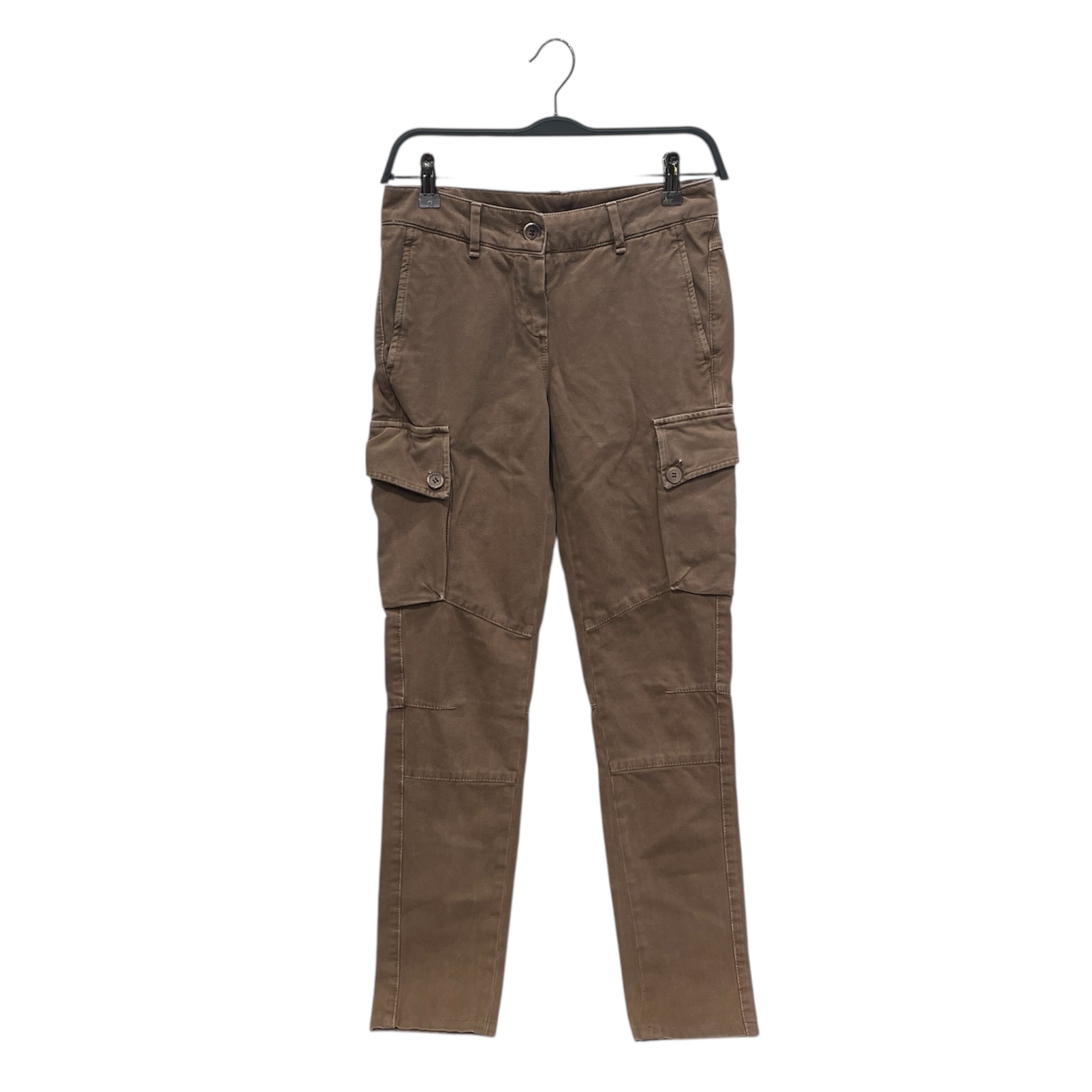 BRUNELLO CUCINELLI/Straight Pants/4/Cotton/BRW/PANELED CARGO view 1