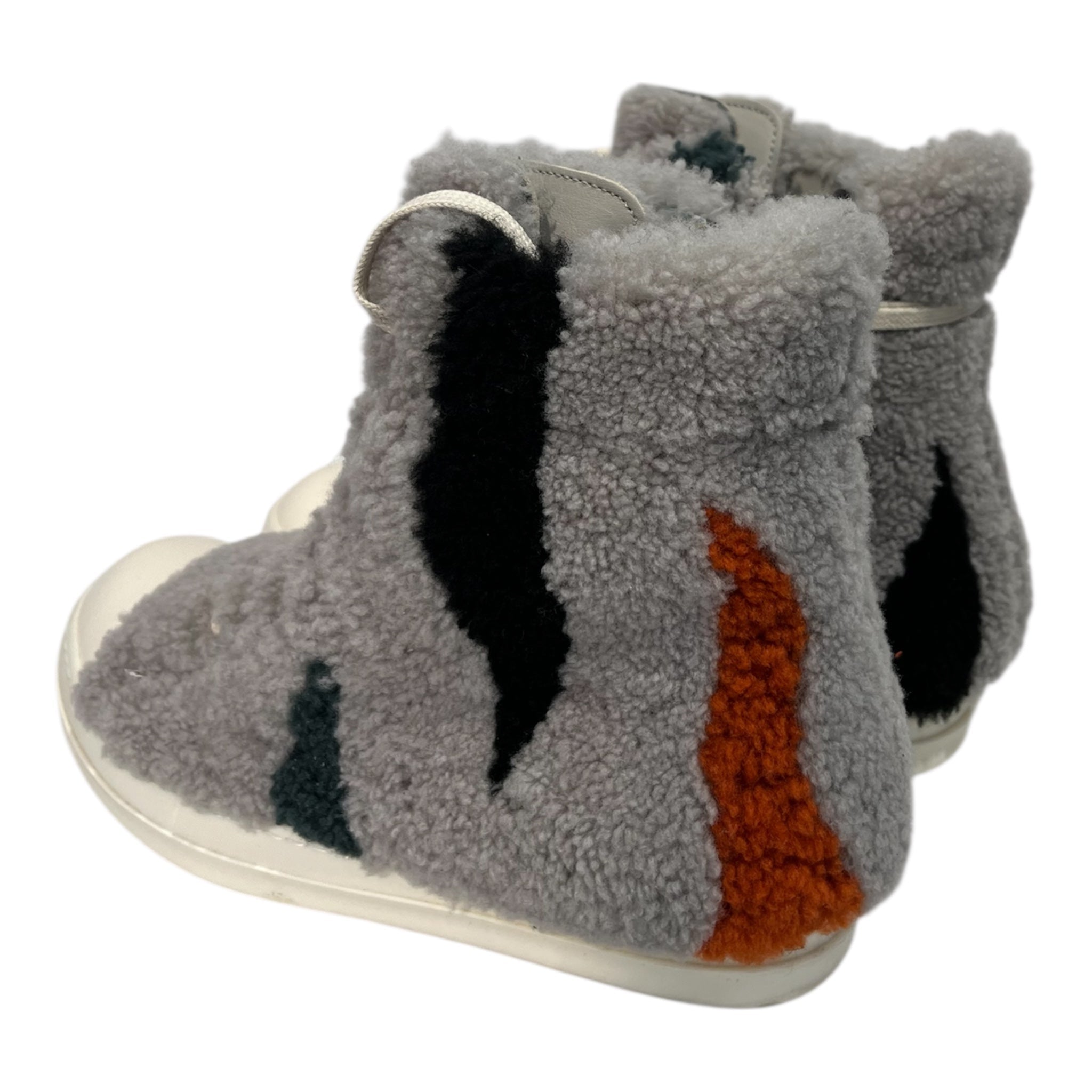 Rick Owens/Hi-Sneakers/EU 40.5/Fake Fur/GRY/39706 ramones blk/grn/org view 2