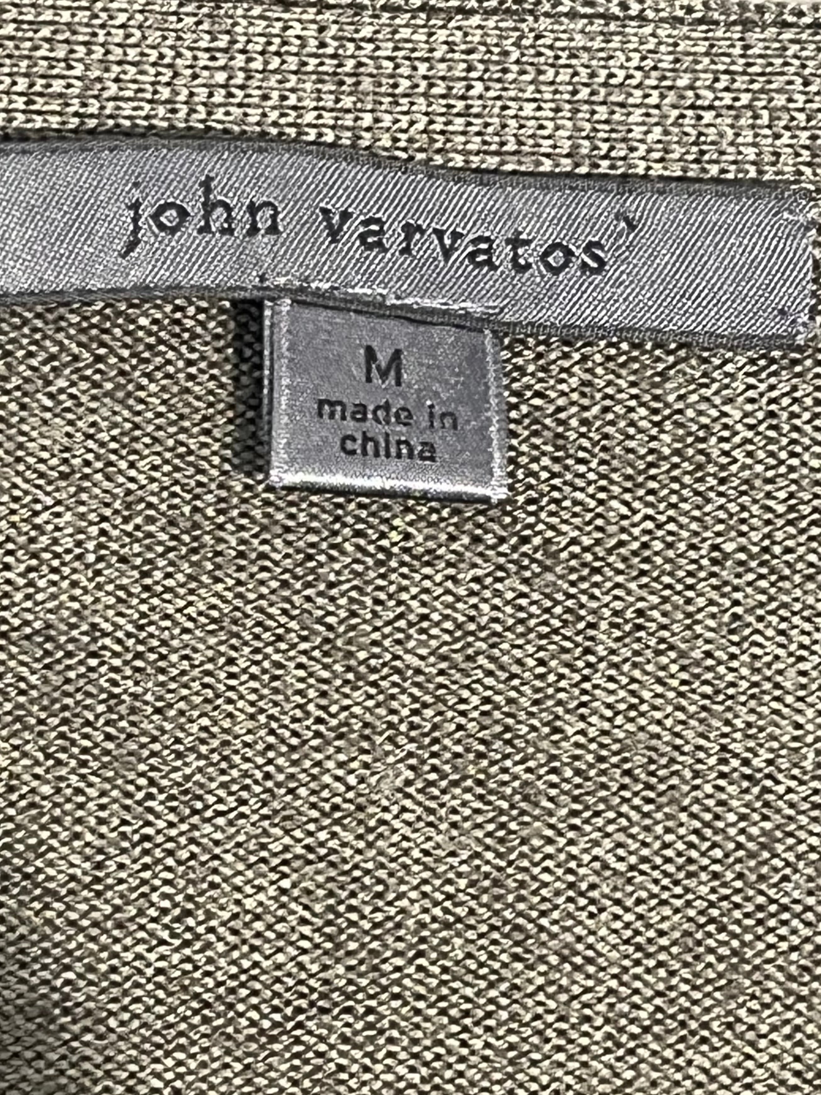 john varvatos/Cardigan/M/Wool/GRN/VEST OVERLAY ZIPPER POCKET view 3