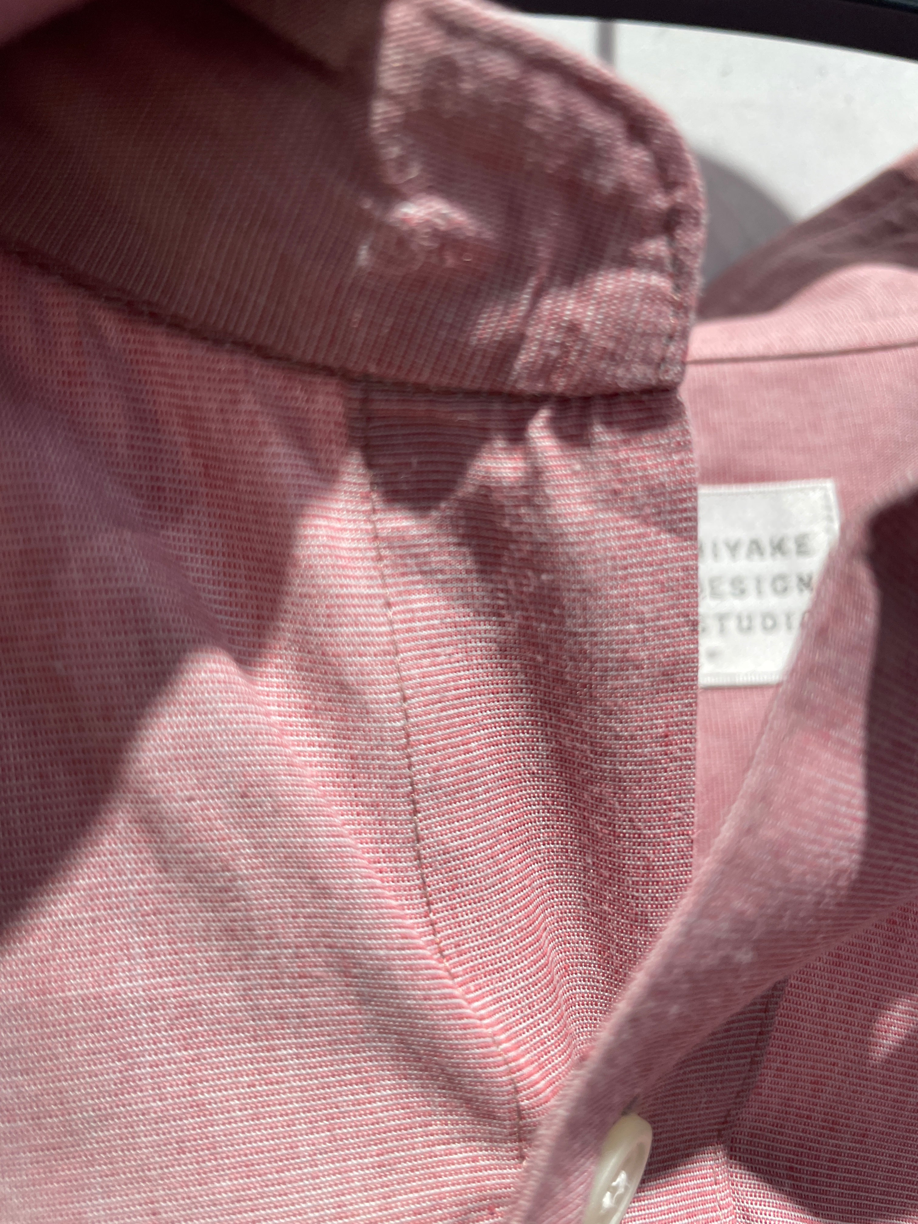 ISSEY MIYAKE/LS Shirt/M/Cotton/PNK/ view 4