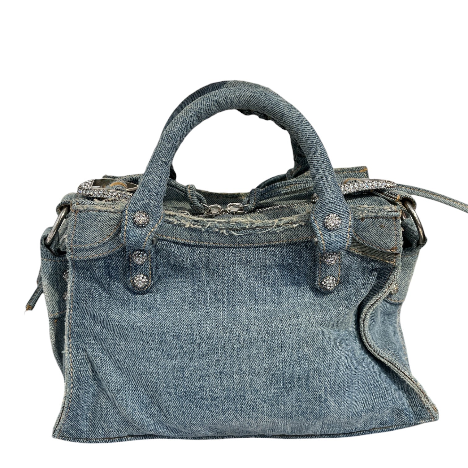BALENCIAGA/Hand Bag/Cotton/IDG/denim cagole view 2