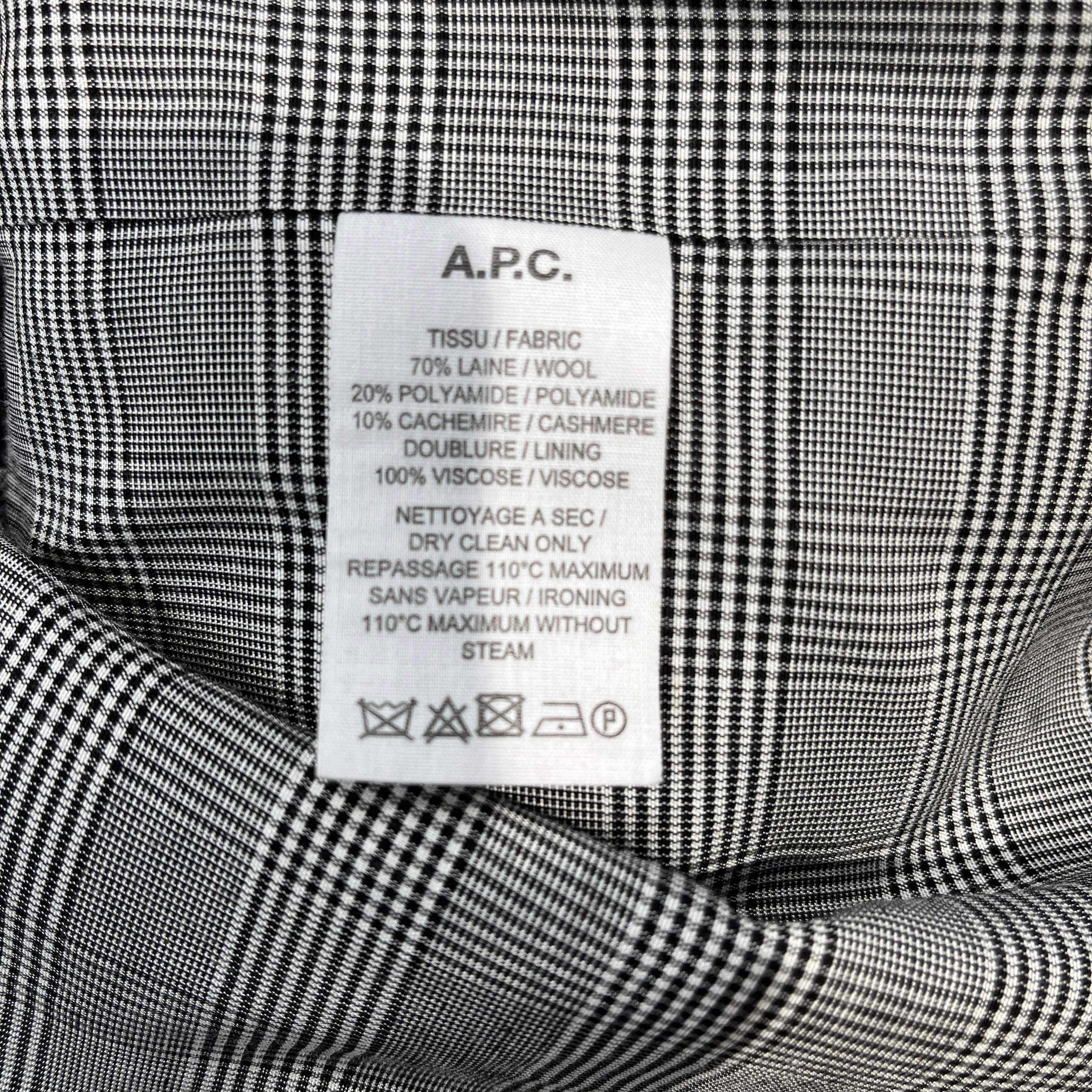 A.P.C./Trench Coat/36/Wool/BLK/Wool Belt Trench view 4