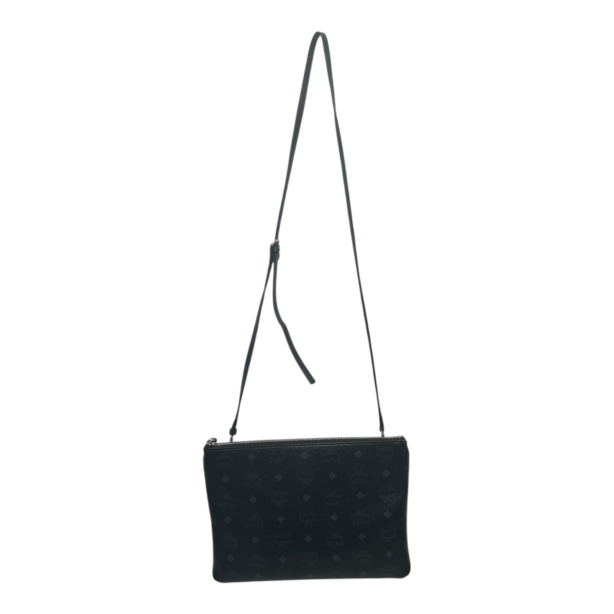 MCM/Cross Body Bag/Monogram/Leather/BLK/POUCH/VISETOS view 2