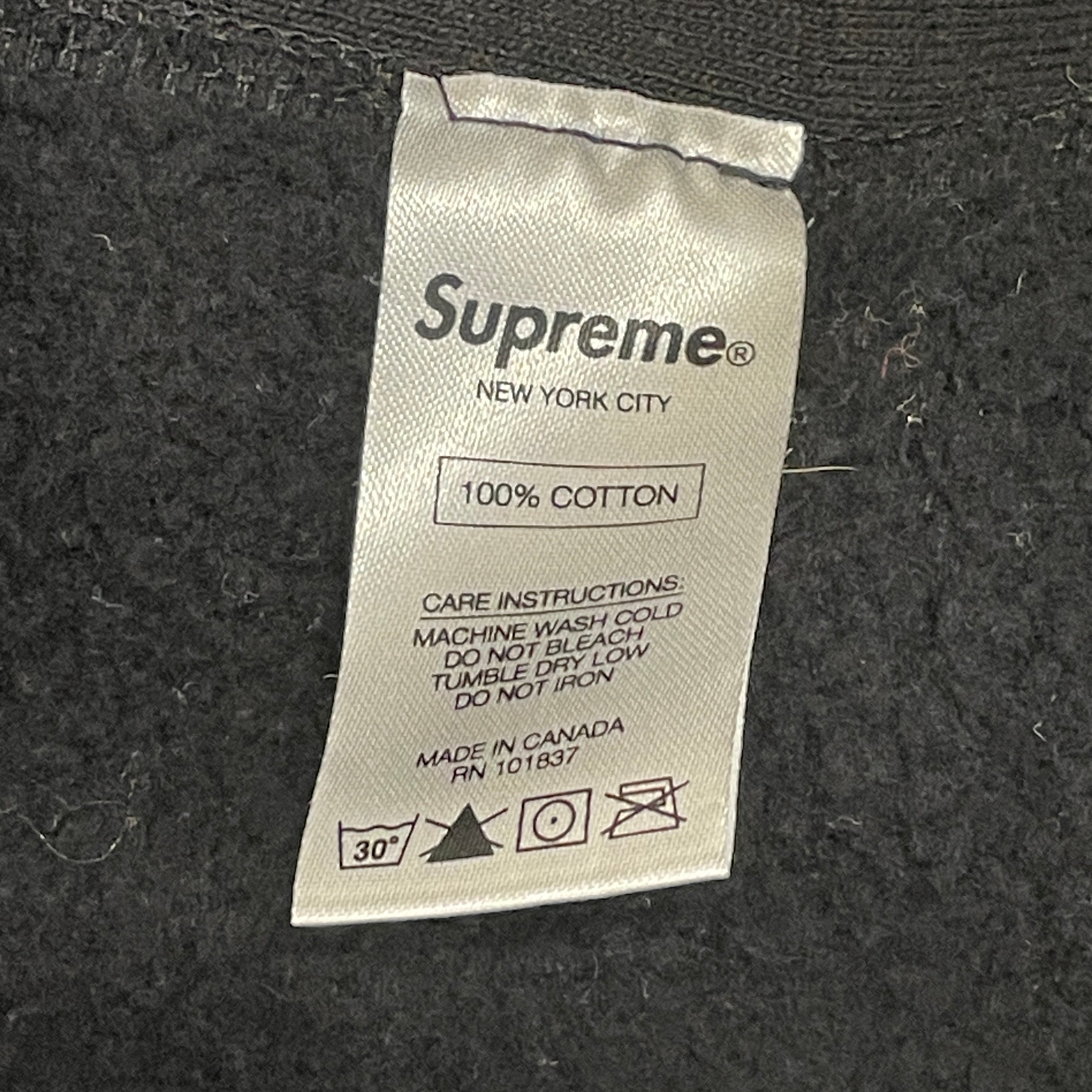 Supreme/Hoodie/L/All Over Print/Cotton/BLK/EAT ME view 4