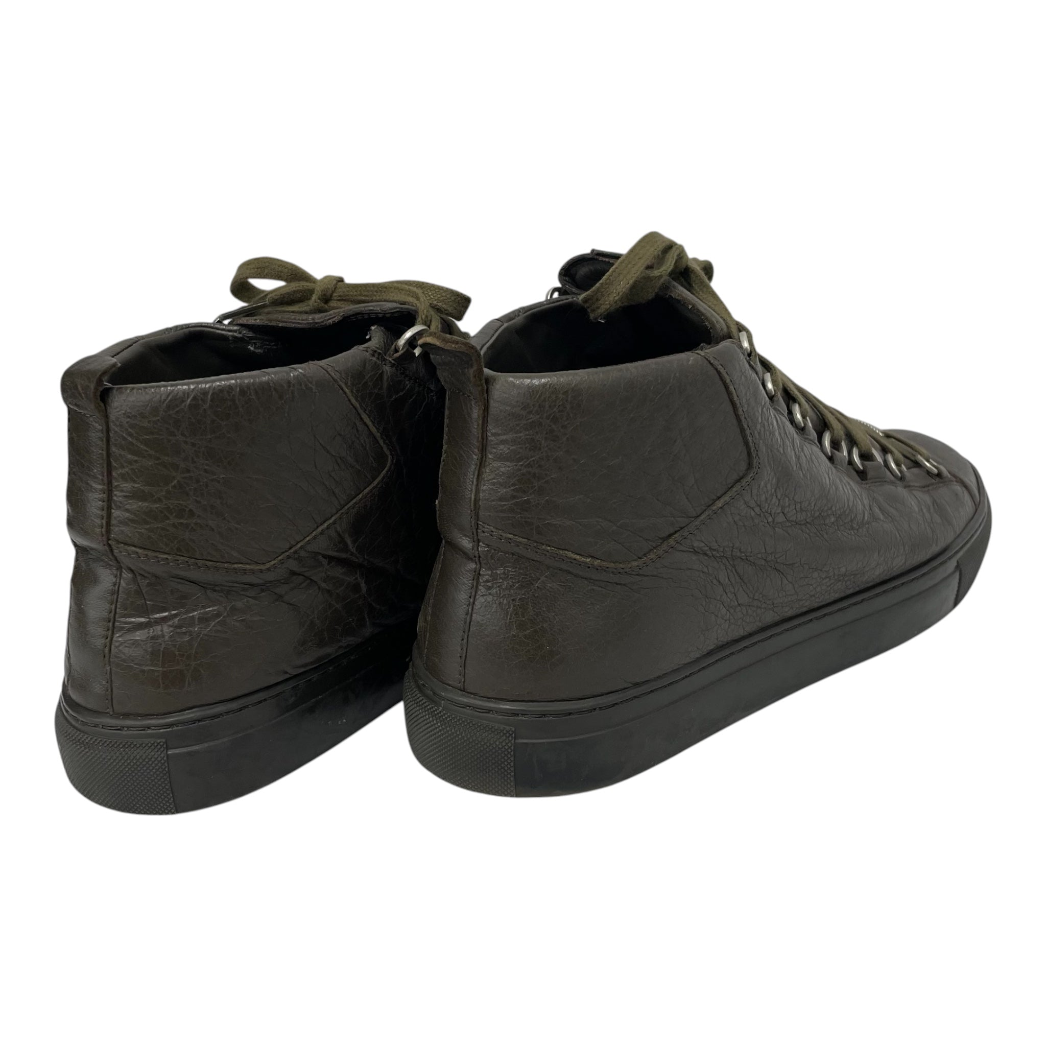 BALENCIAGA/Hi-Sneakers/US 10/Leather/GRN/Olive green view 2