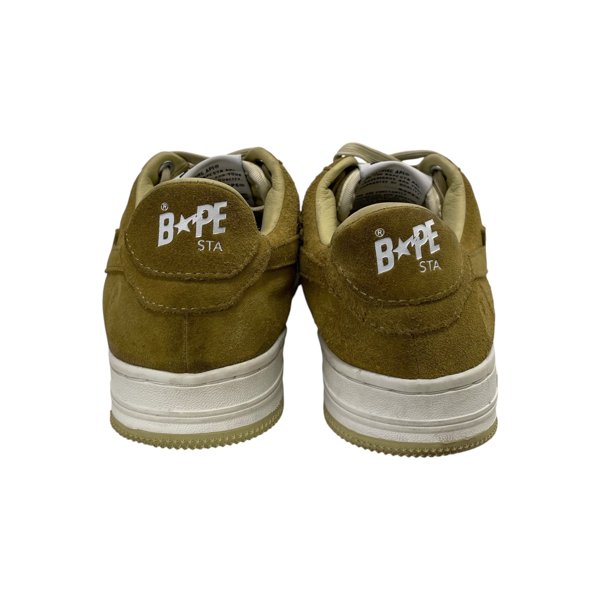 BAPE STA!/Low-Sneakers/US 6/GRN/GREEN SUEDE view 4