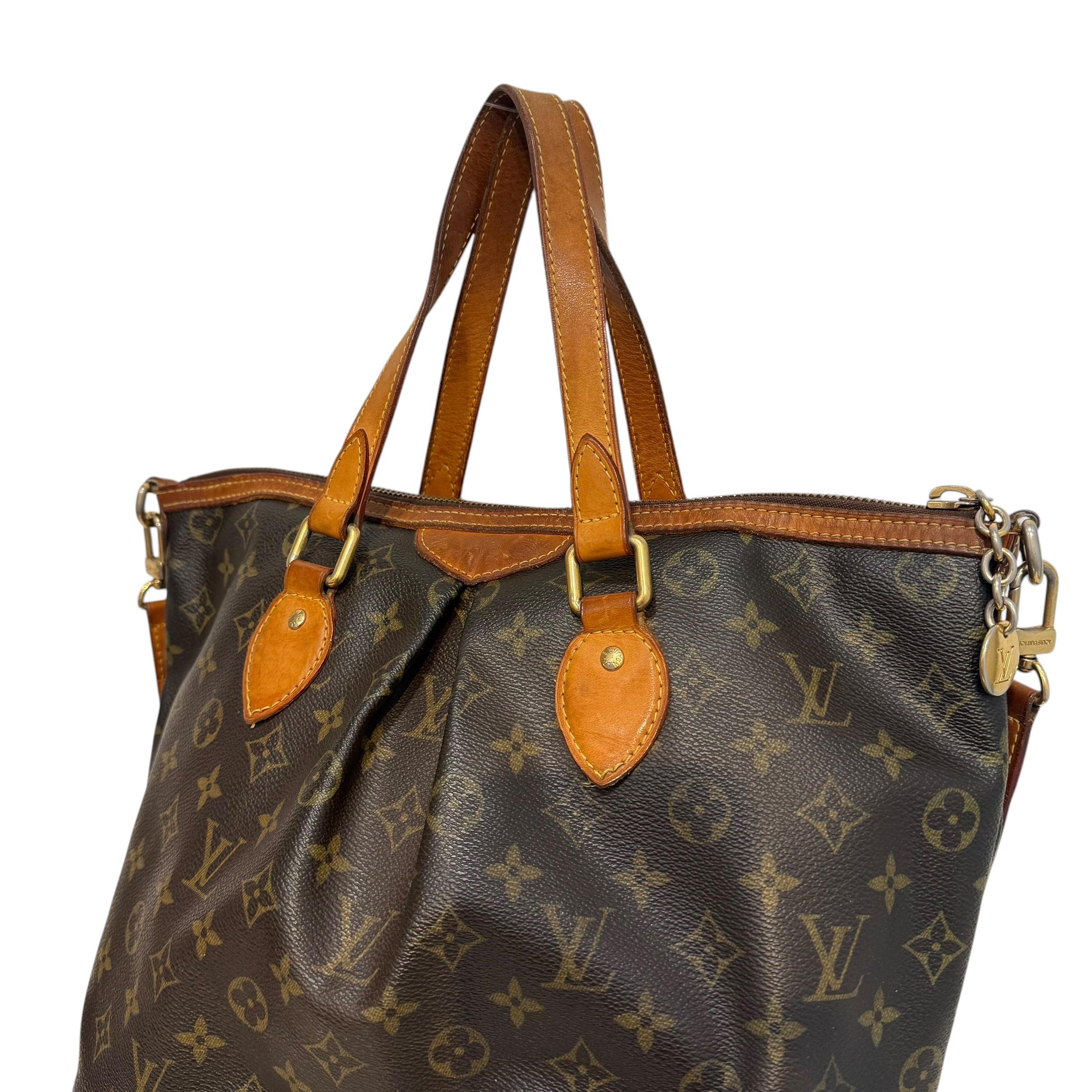 LOUIS VUITTON/Bag/Monogram/Leather/BRW/Palermo PM W/ Strap view 5