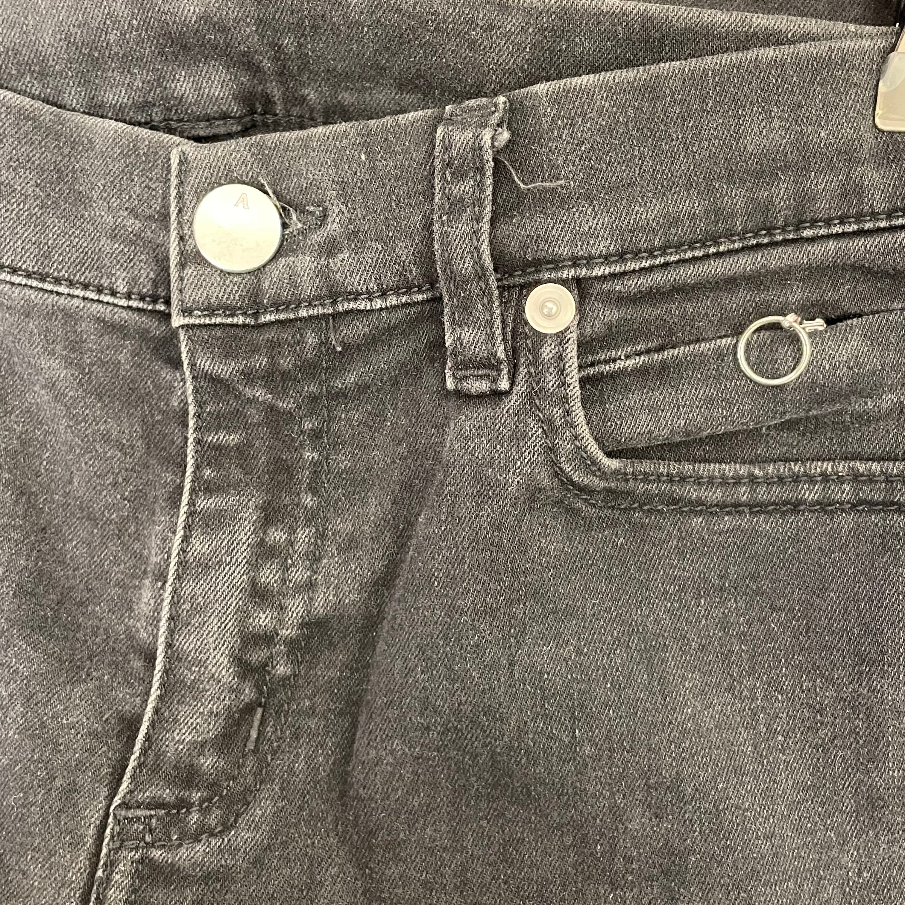 1017 ALYX 9SM(ALYX)/Bootcut Pants/28/Cotton/BLK/Low-rise/super flare circle zipper ring view 5