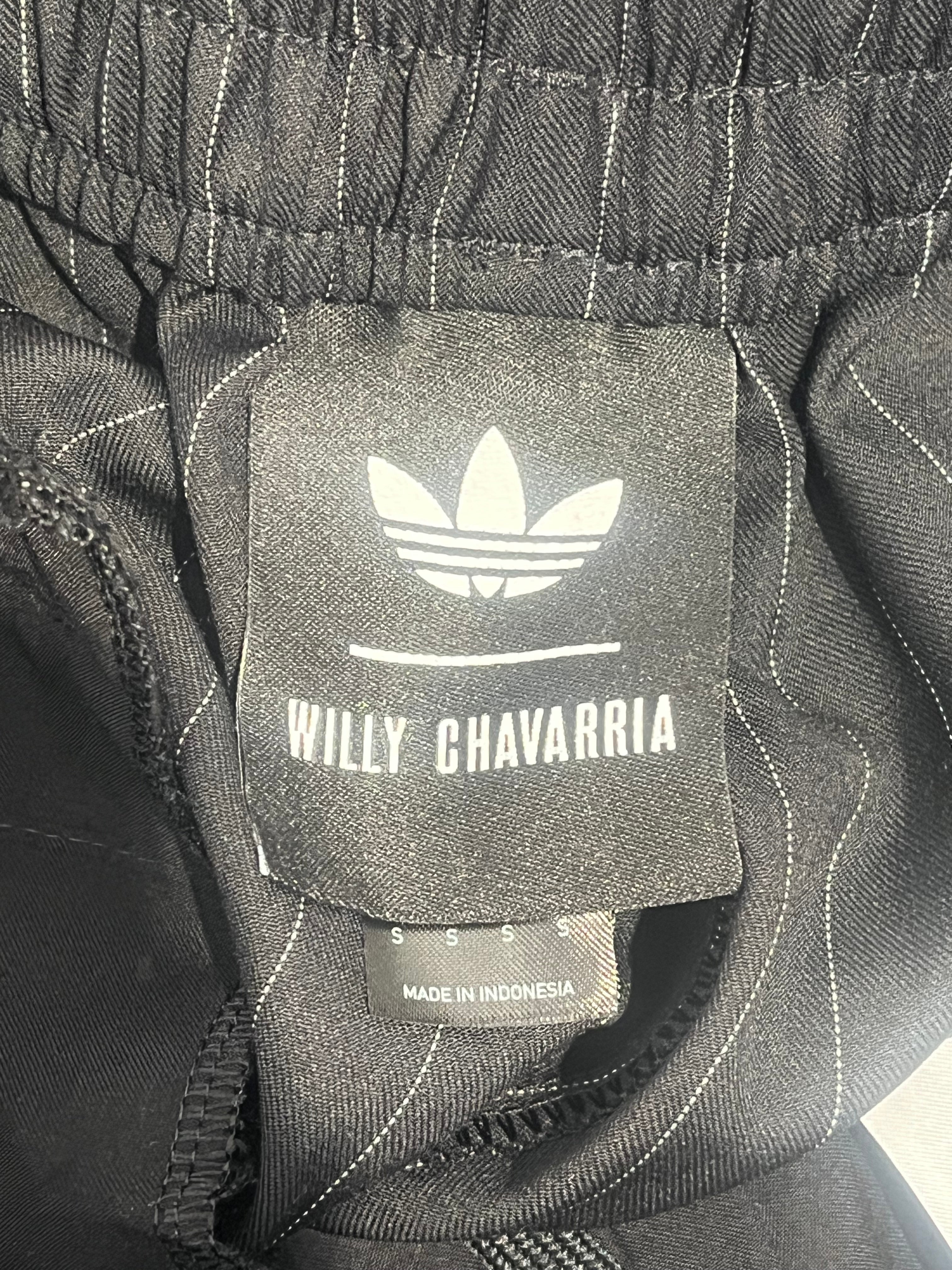 WILLY CHAVARRIA/Pants/S/Polyester/BLK/PIN STRIPE view 4