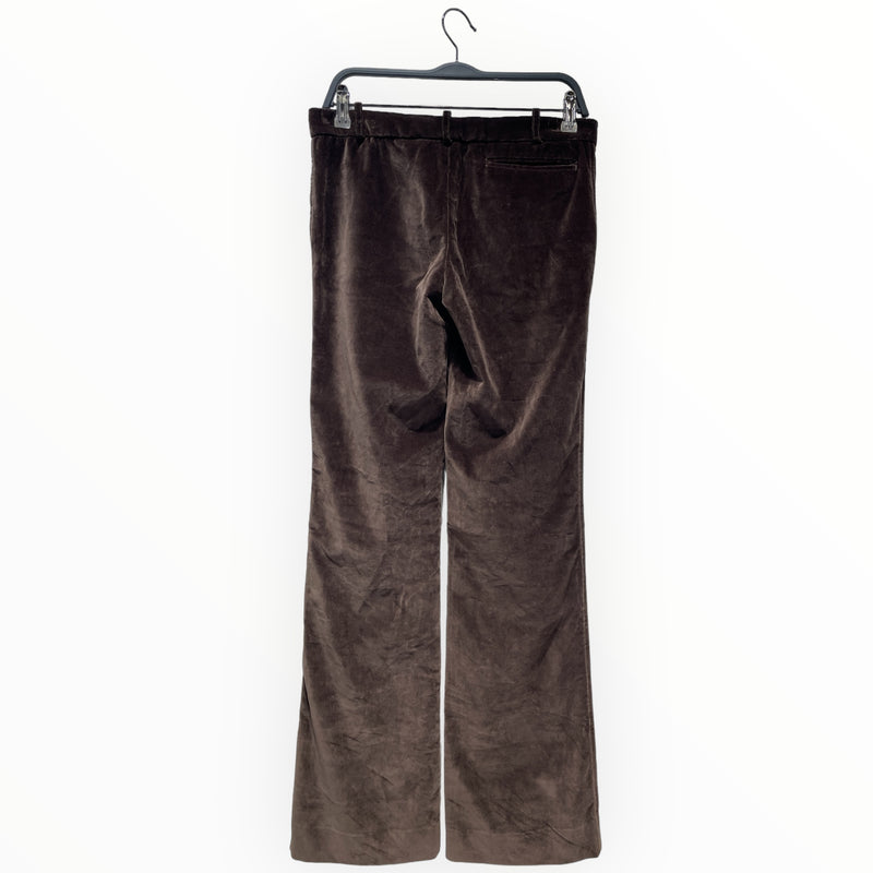MARNI/Bootcut Pants/S/Velour/BRW/