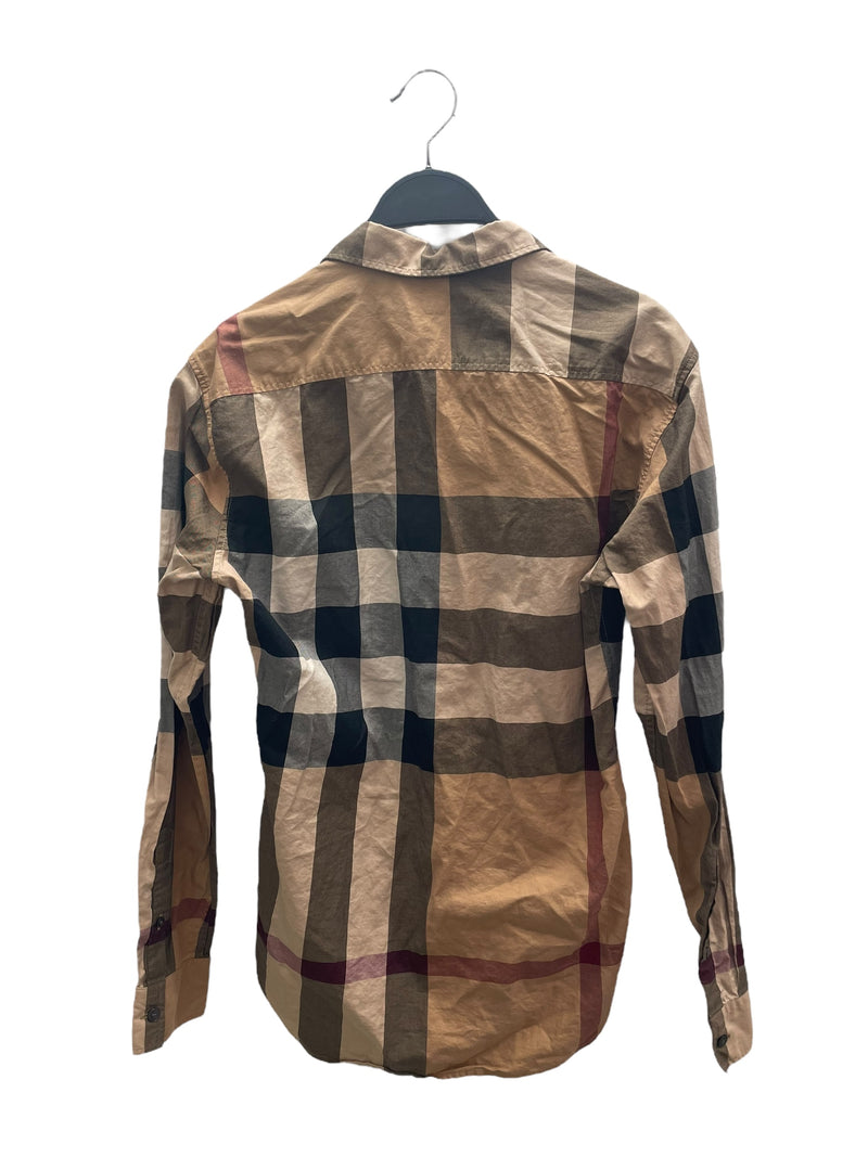 BURBERRY BRIT/LS Shirt/XS/Cotton/MLT/Dress/Plaid/THTHAGAR129SAM