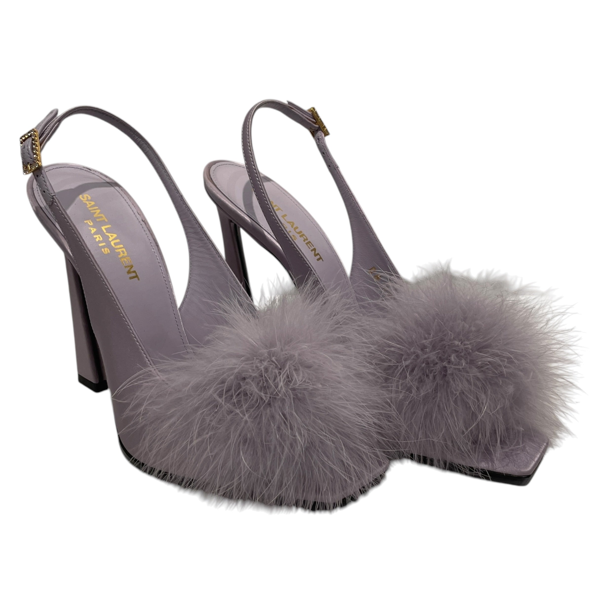 SAINT LAURENT/Heels/EU 37/PPL/Mae Slingback view 1