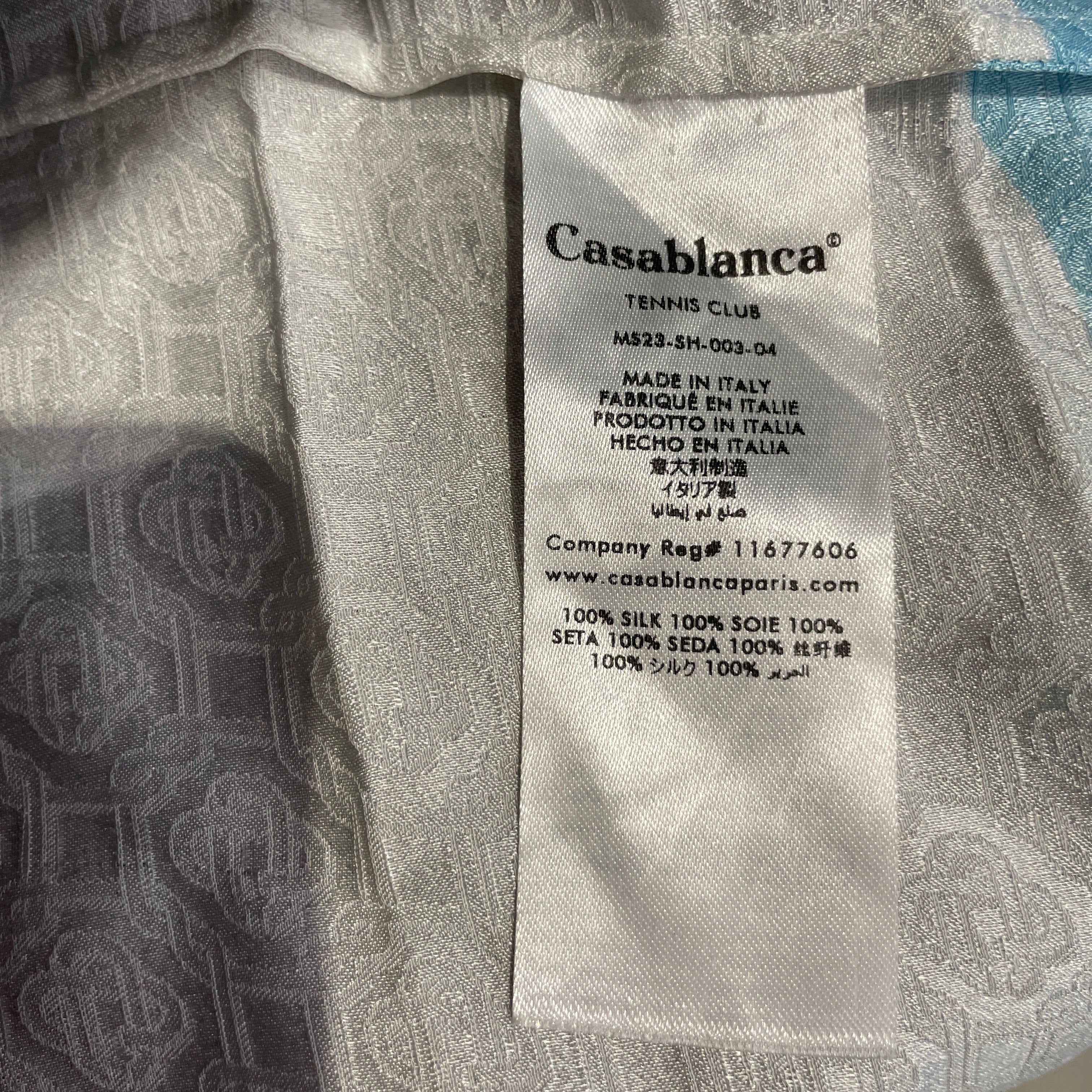 CASABLANCA/SS Shirt/S/Cotton/BLU/All Over Print/CASABLANCA HAWAIIAN SS view 3