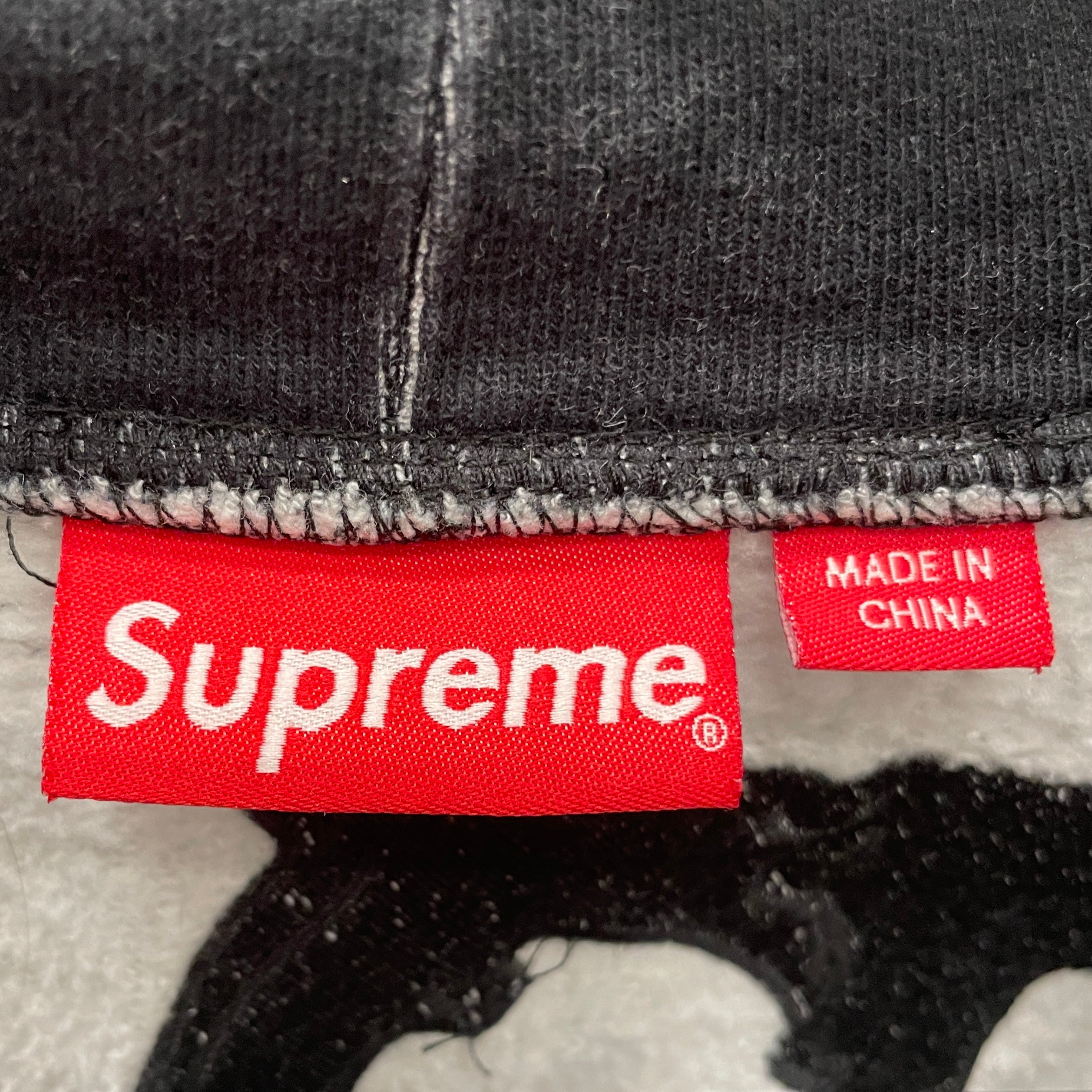 Supreme/Zip Up Hoodie/M/Border/Cotton/BLK/MULTI COLOR SKULLS view 3