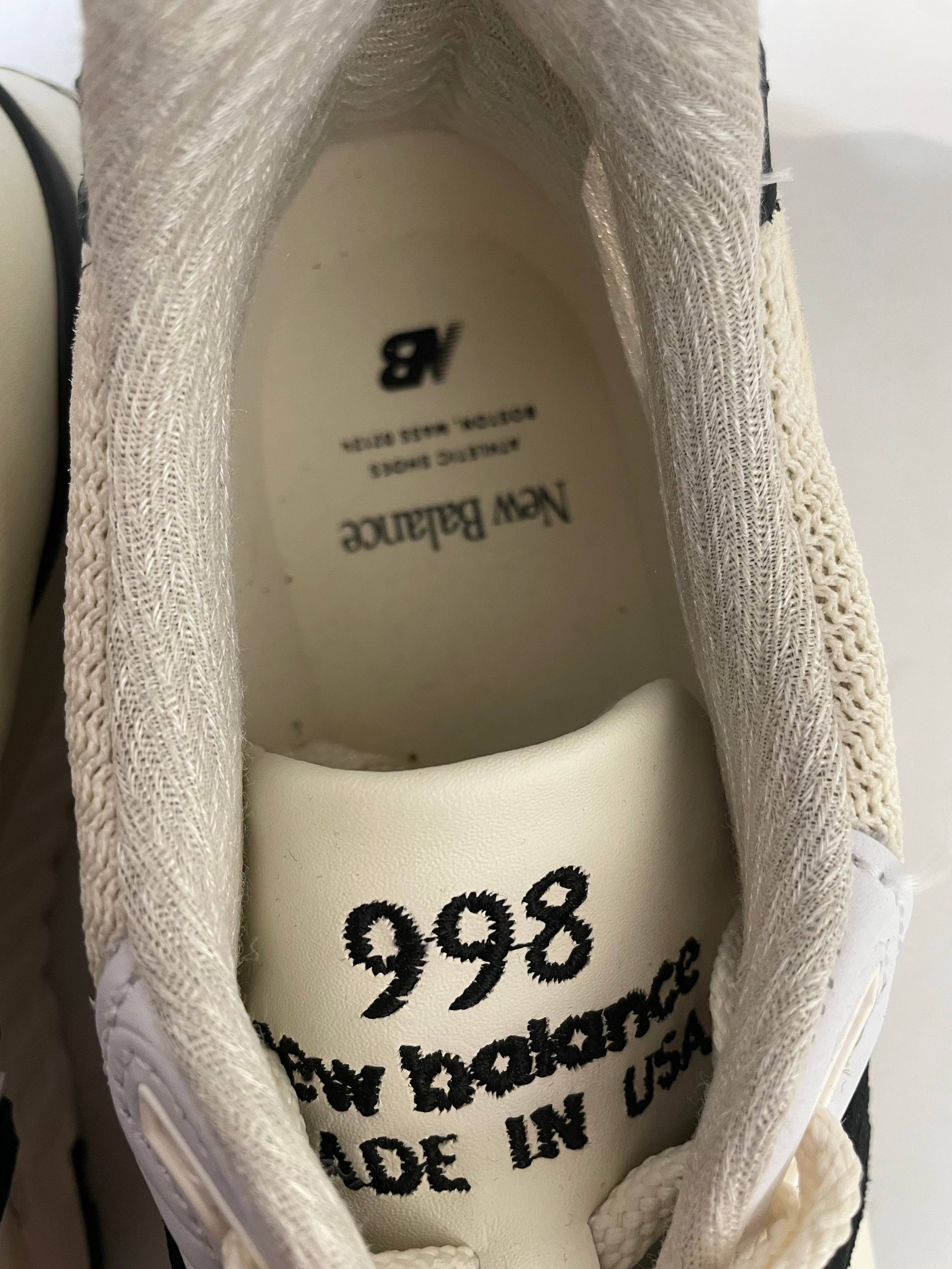 NEW BALANCE/Low-Sneakers/US 8.5/Border/Leather/CRM/DU998TI view 3
