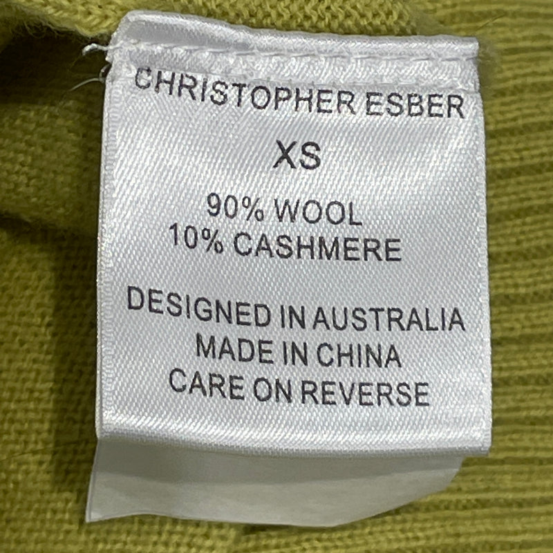 Christopher Esber/Long Skirt/XS/Cotton/GRN/Cashmere LS