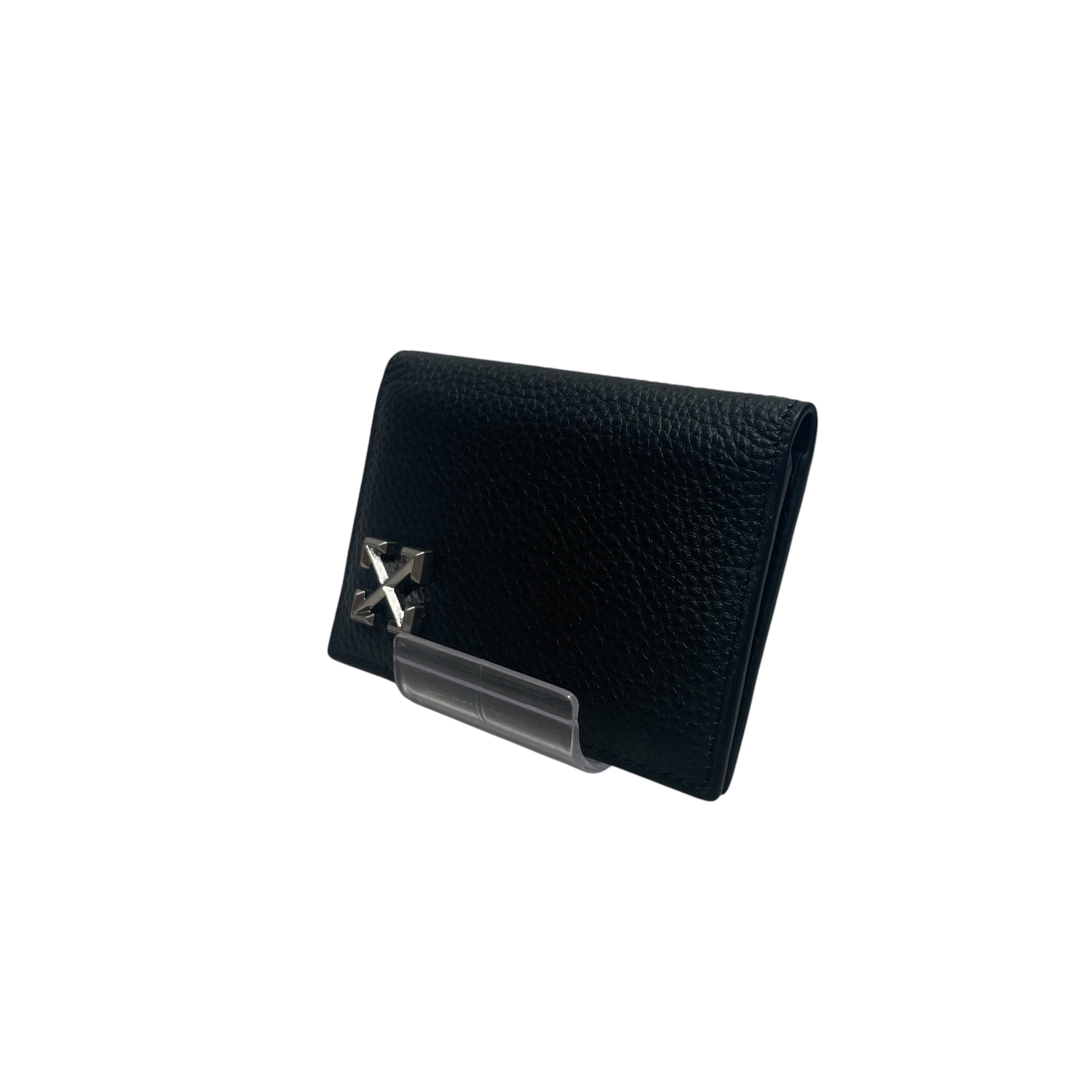 OFF-WHITE/Bifold Wallet/Leather/BLK/M's/FOR CARDS view 1