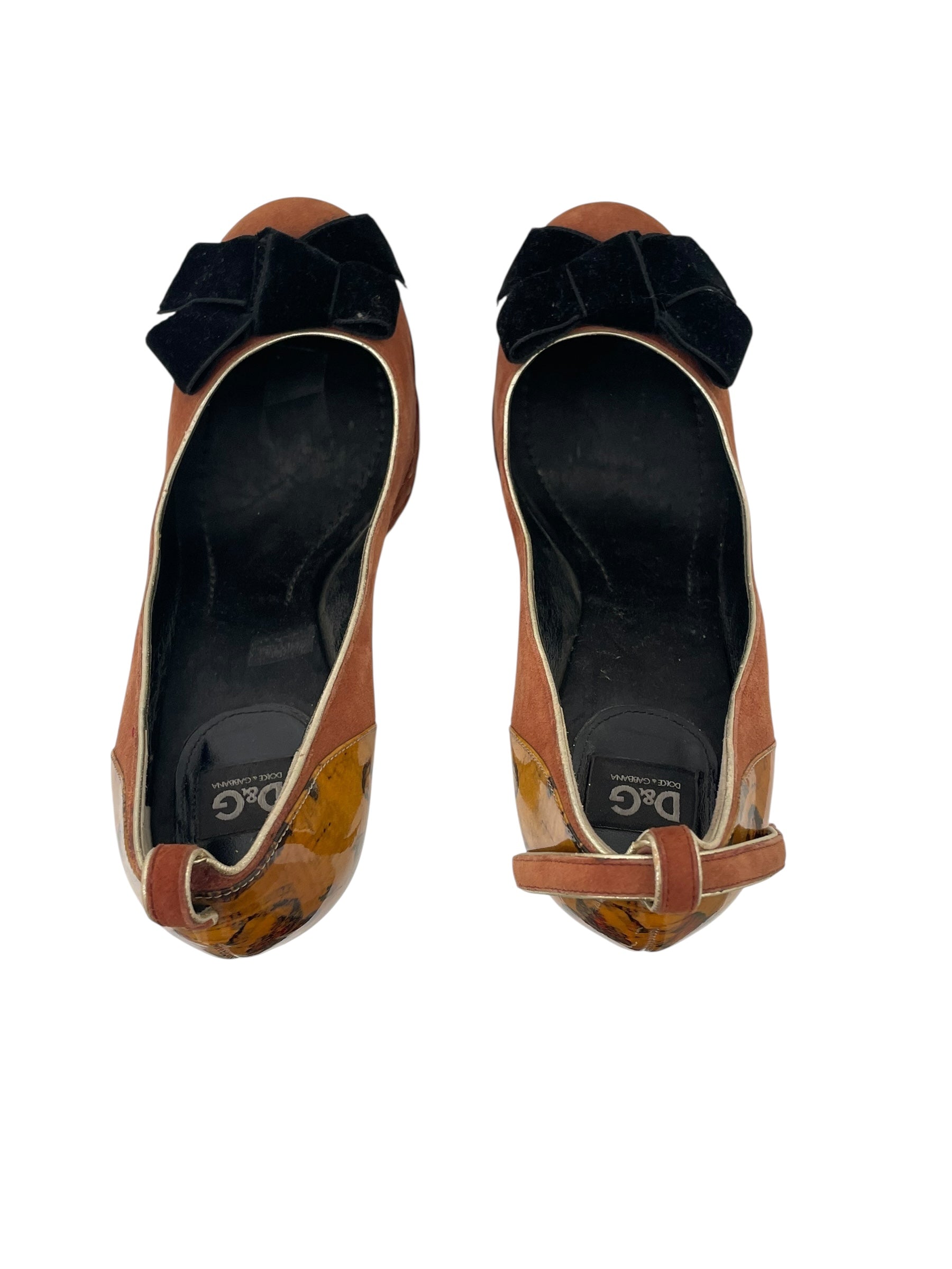 D&G/Heels/EU 39/Suede/BRW/VINTAGE EMBELLISHED HEEL view 5