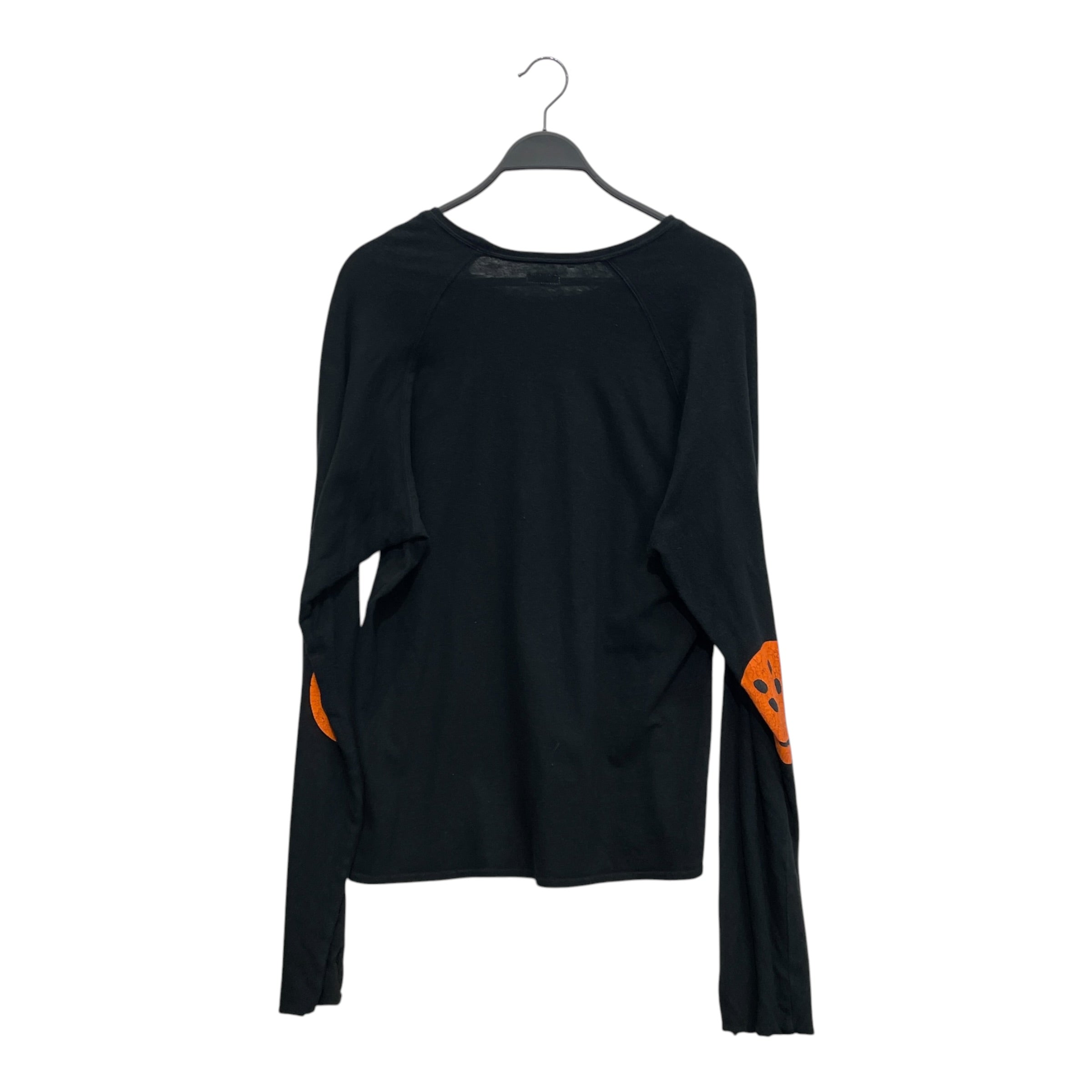 KAPITAL/LS T-Shirt/3/Cotton/BLK/ORANGE SMILEYFACE ELBOW view 2