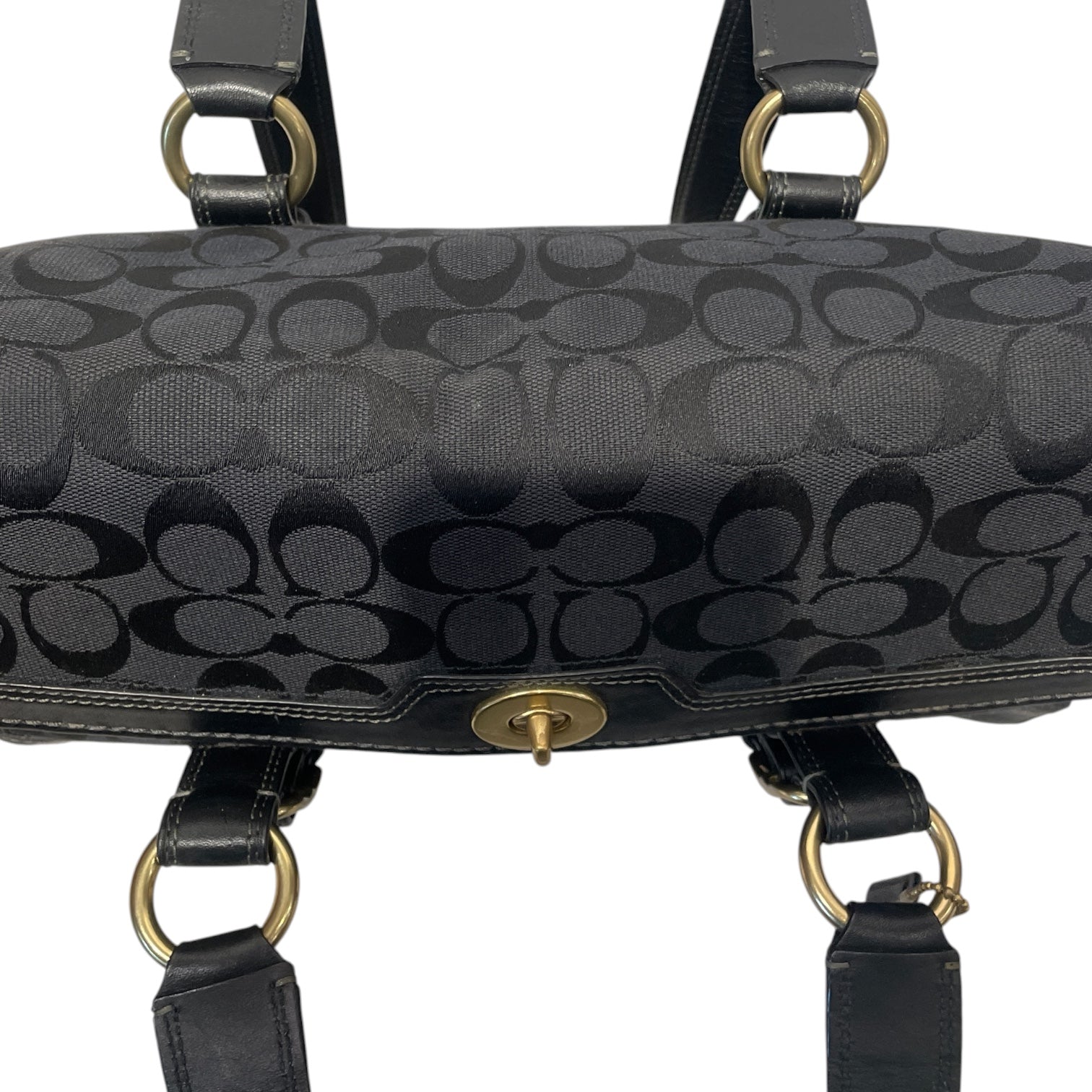 COACH/Bag/Monogram/Cotton/BLK/11060 HAMPTON view 3