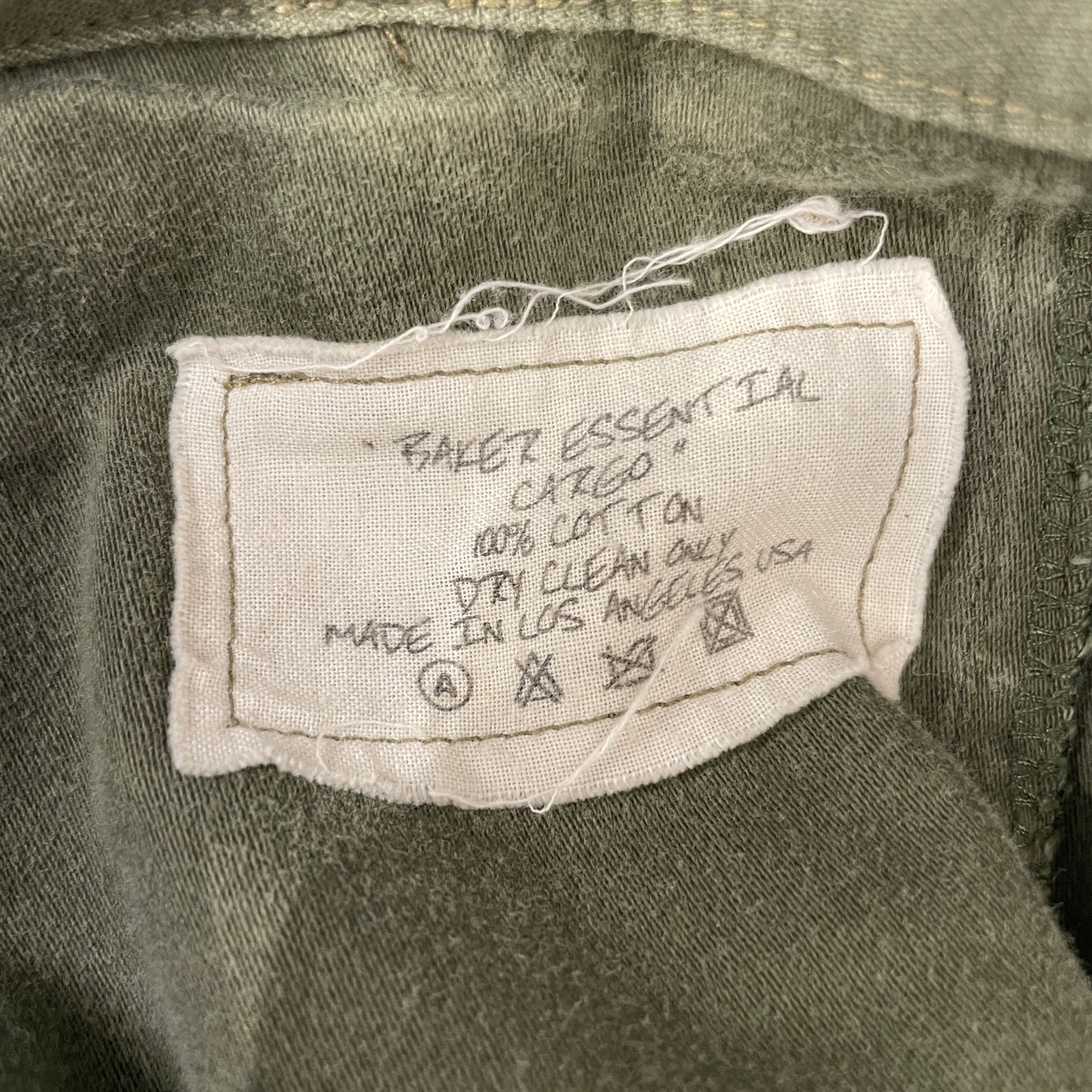 GREG LAUREN/Pants/1/Cotton/GRN/BAKER ESSENTIAL CARGO view 4