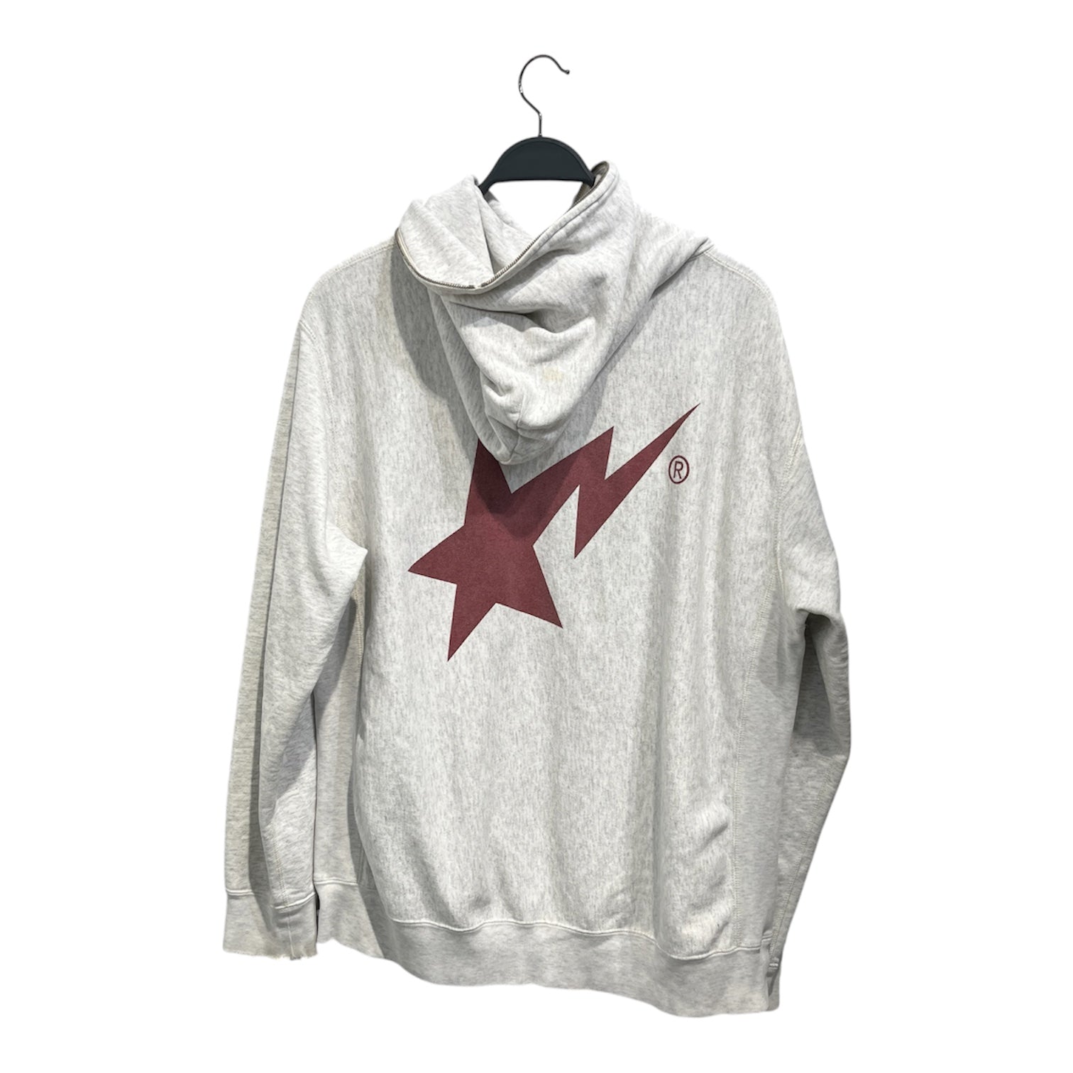 BAPE STA!/Zip Up Hoodie/XL/Cotton/GRY/Bapesta Logo view 2