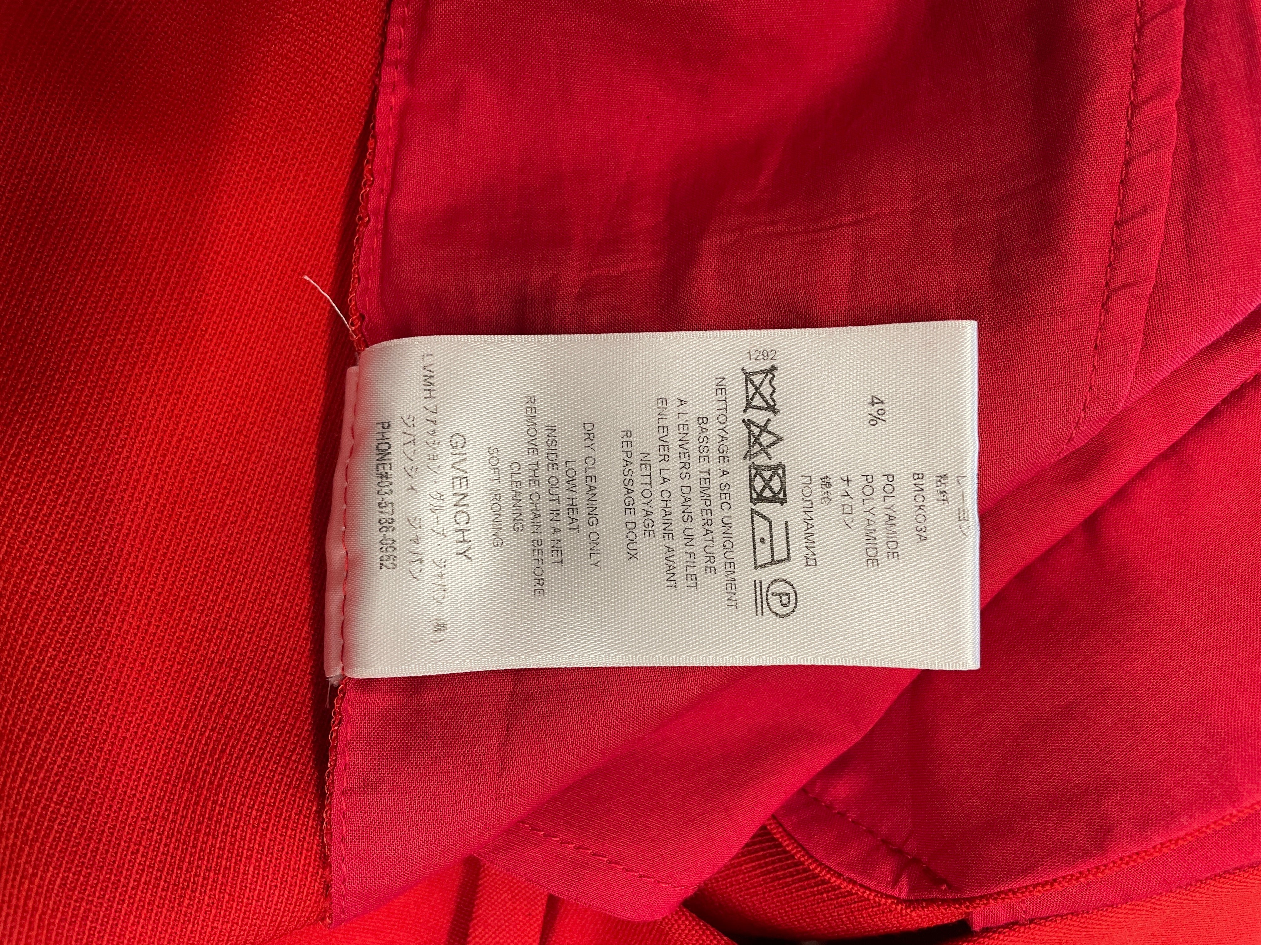 GIVENCHY/Bottoms/38/Cotton/RED/CHAIN W LOGO view 4
