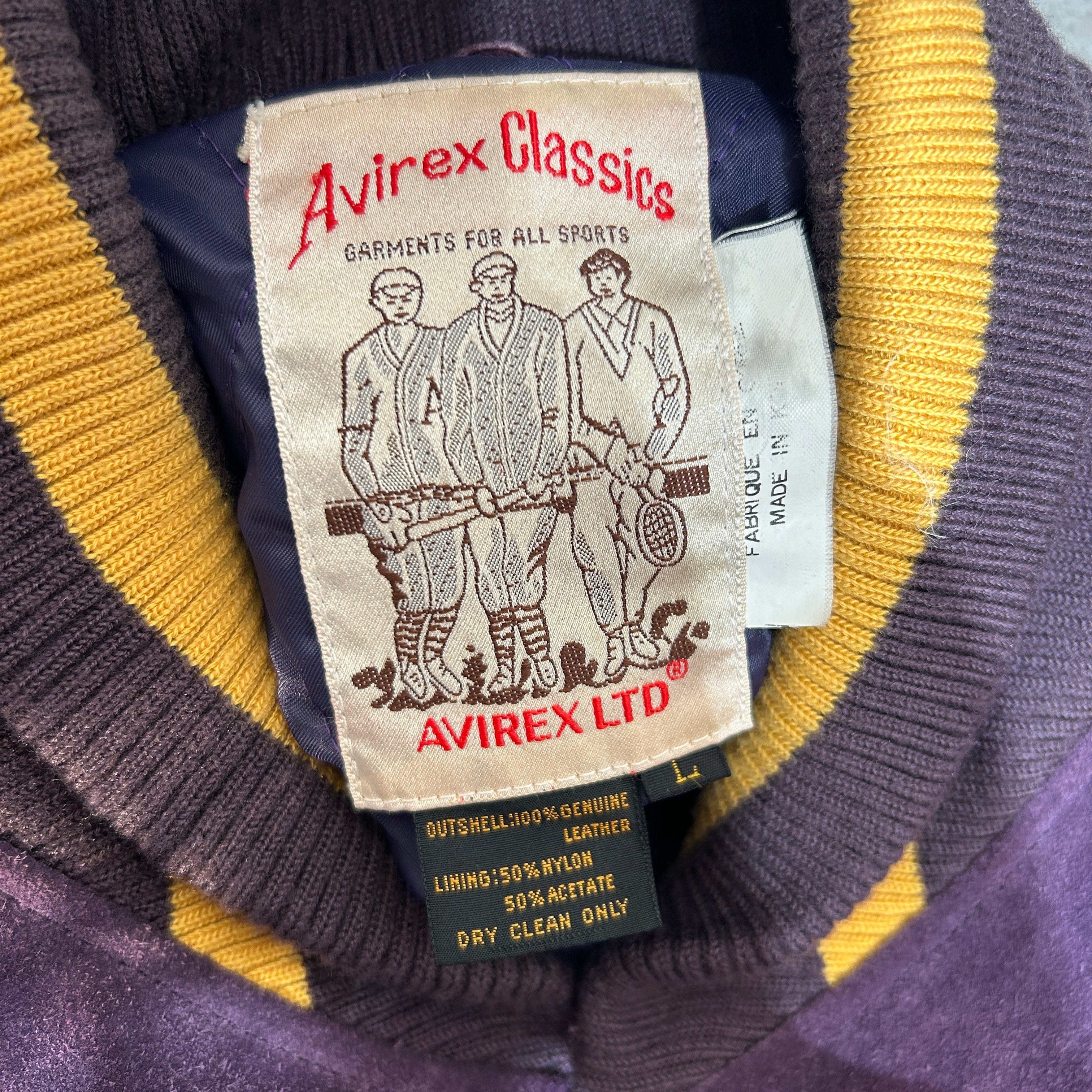 AVIREX/Jacket/L/Suede/PUP/1980s vintage varsity view 3