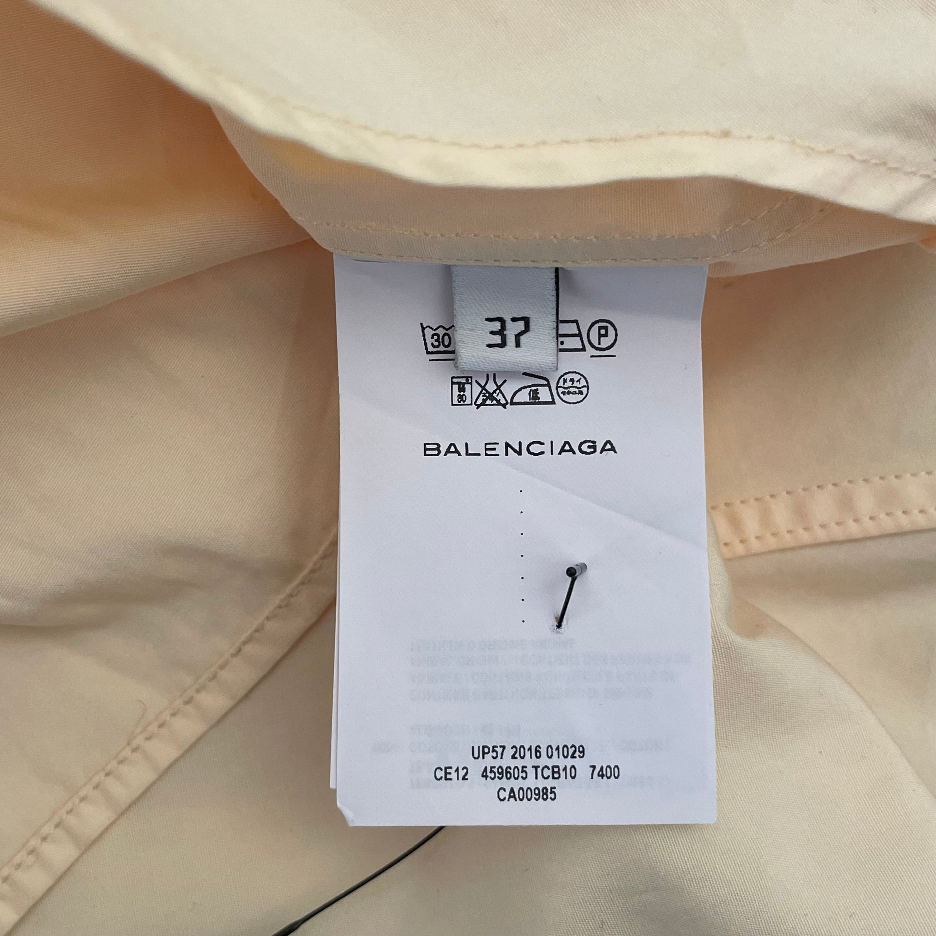 BALENCIAGA/SS Shirt/36/Cotton/IVR/2016 PEARL SNAP WESTERN view 4