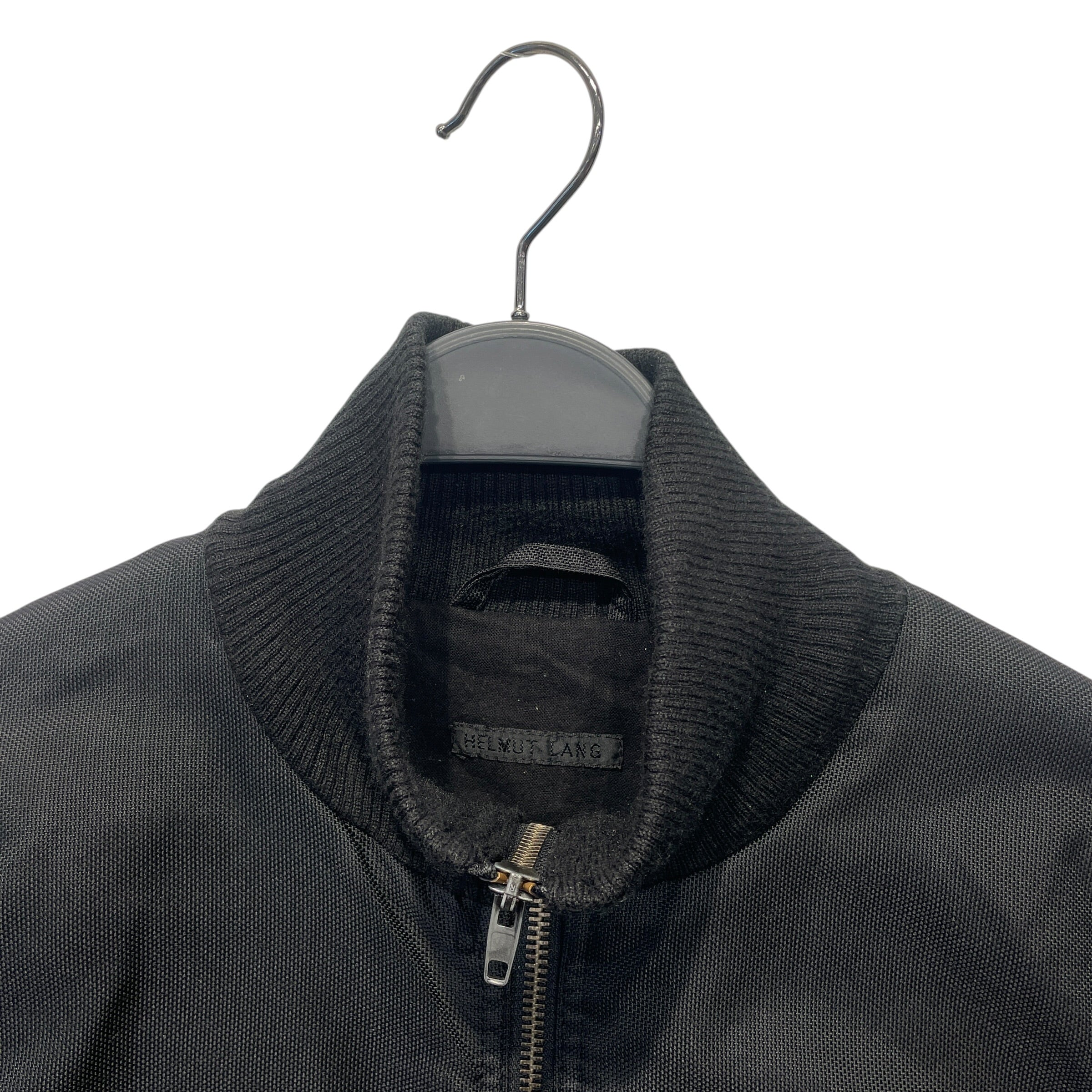 Helmut Lang/Vintage/Deck Jkt/40/Cotton/BLK/1999 MADE IN ITALY BOMBER view 3