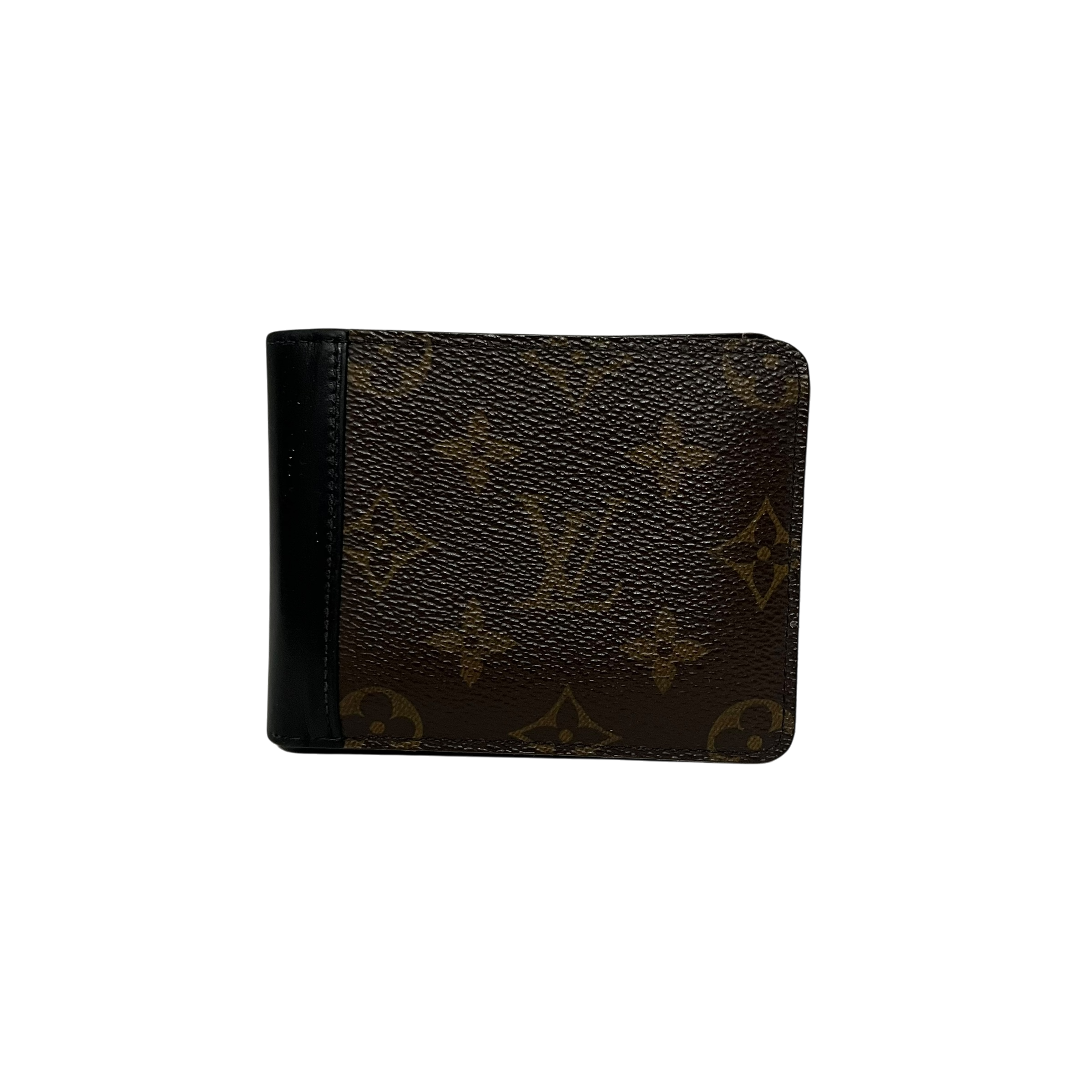LOUIS VUITTON/Bifold Wallet/Leather/BRW/M's/black detailing view 1