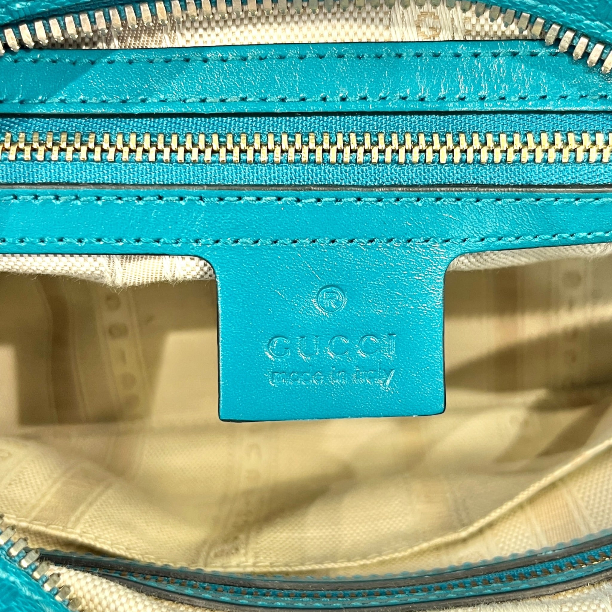 GUCCI/Boston Bag/All Over Print/Leather/BLU/DIAMONTE SMALL SATCHEL view 5