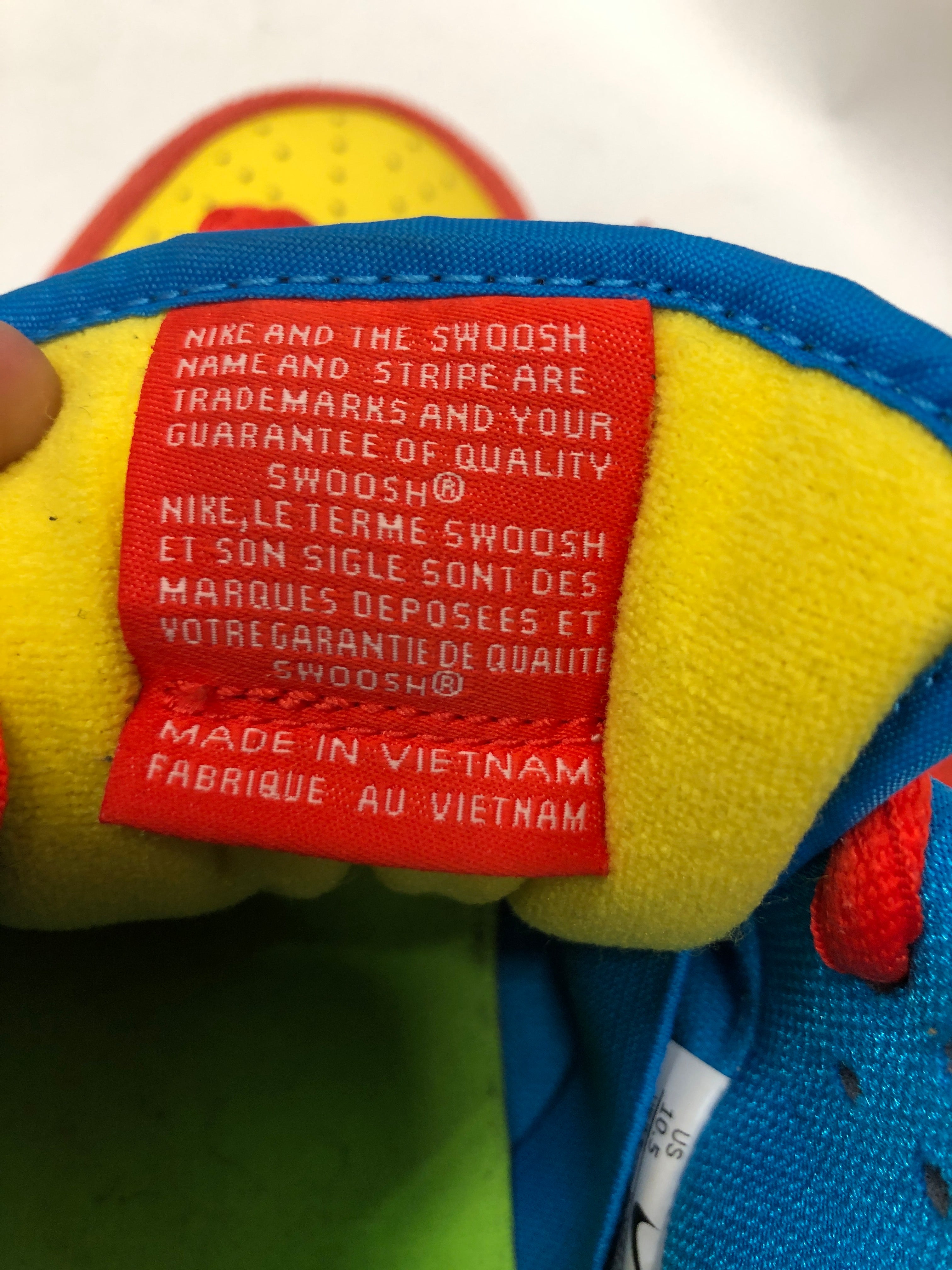 NIKE/Low-Sneakers/US 10.5/MLT/BQ6817-602 "Bart Simpson" view 3
