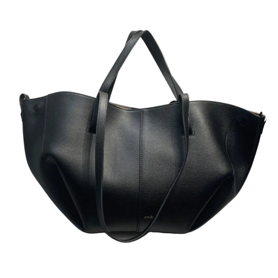 POLENE/Tote Bag/Leather/BLK/ view 1