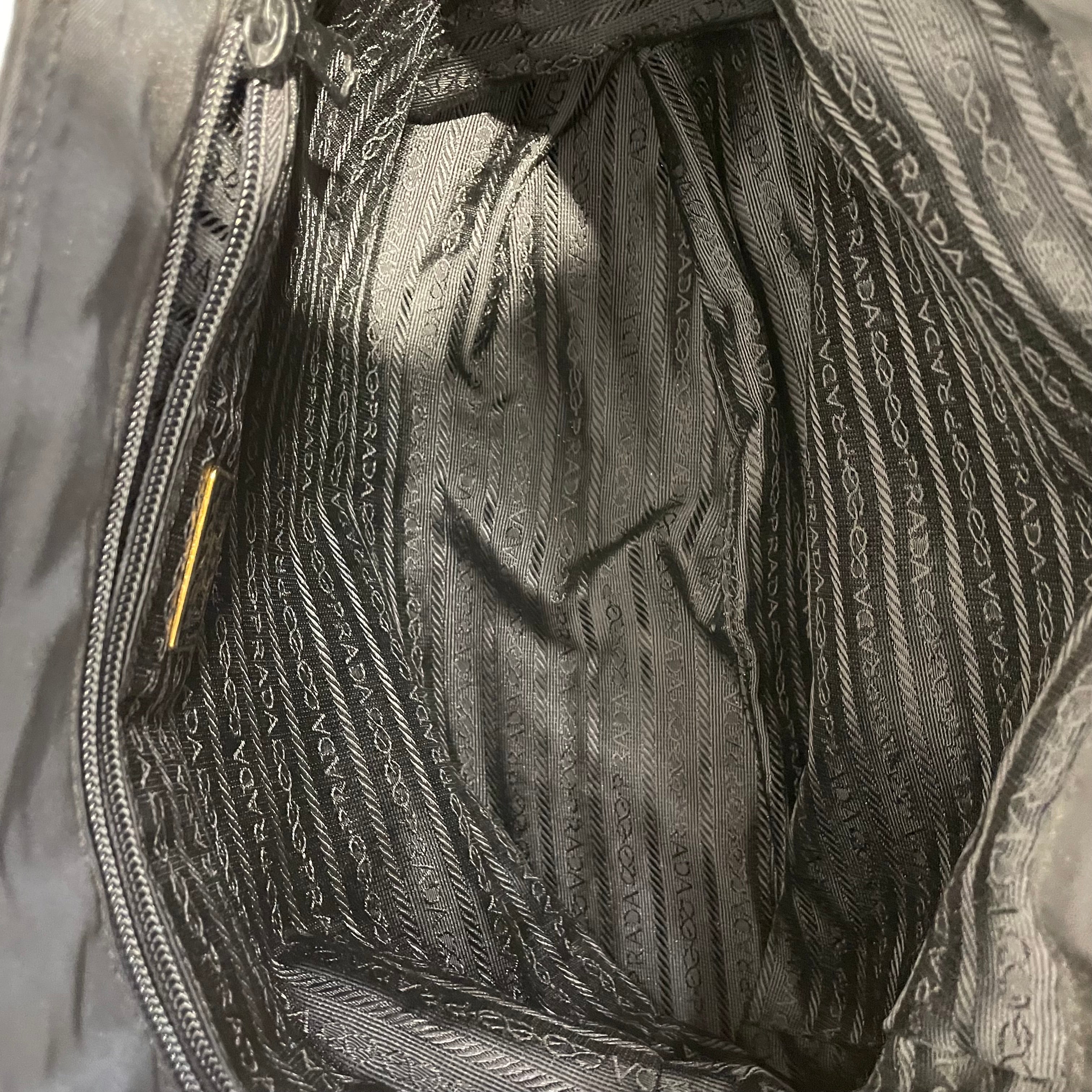 PRADA/Tote Bag/Nylon/BLK/Tessuto Embroided view 6