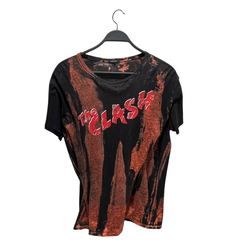 R13/T-Shirt/XS/Cotton/BLK/THE CLASH BAND TEE