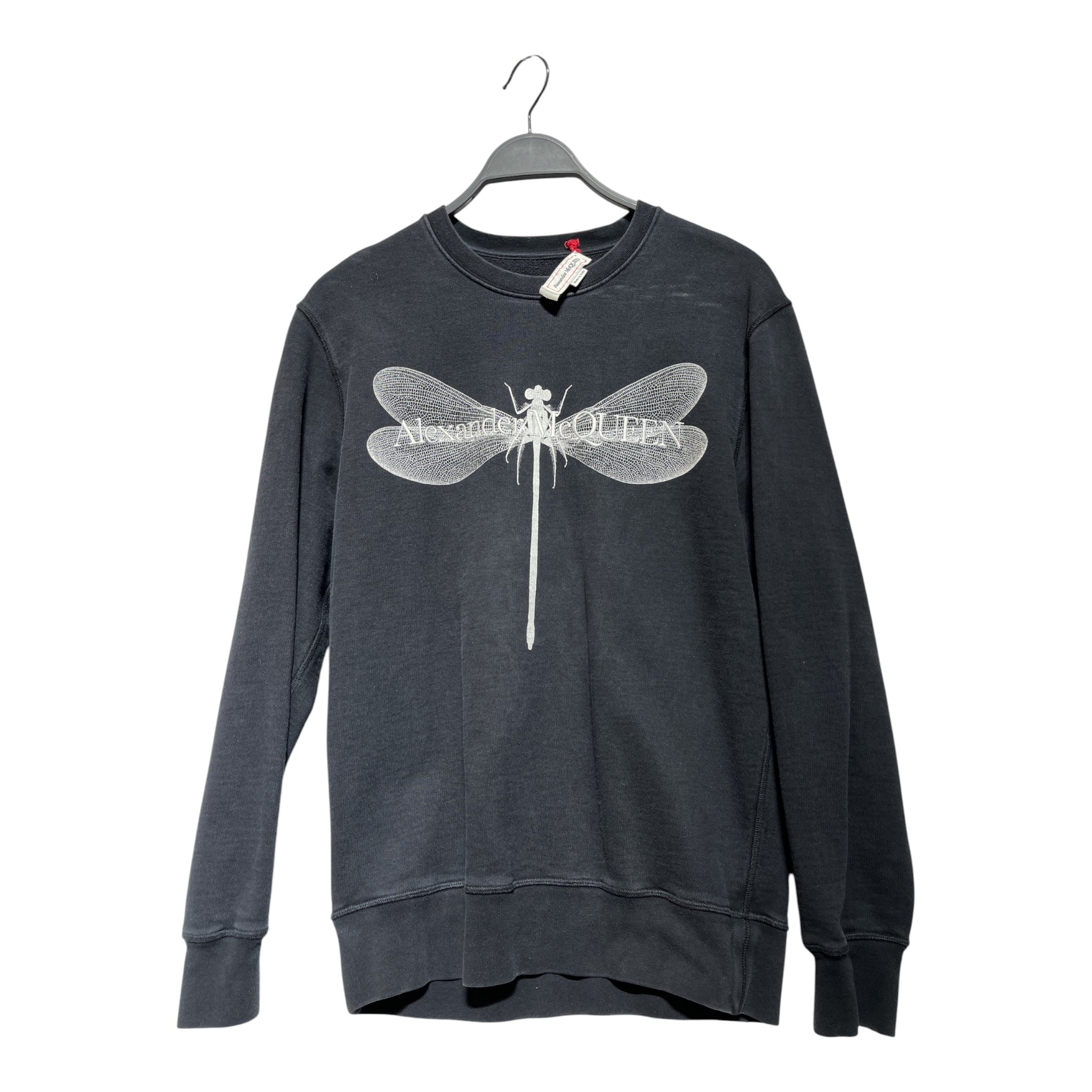 Alexander McQueen/Sweatshirt/M/Cotton/BLK/INVERSE DRAGONFLY view 1