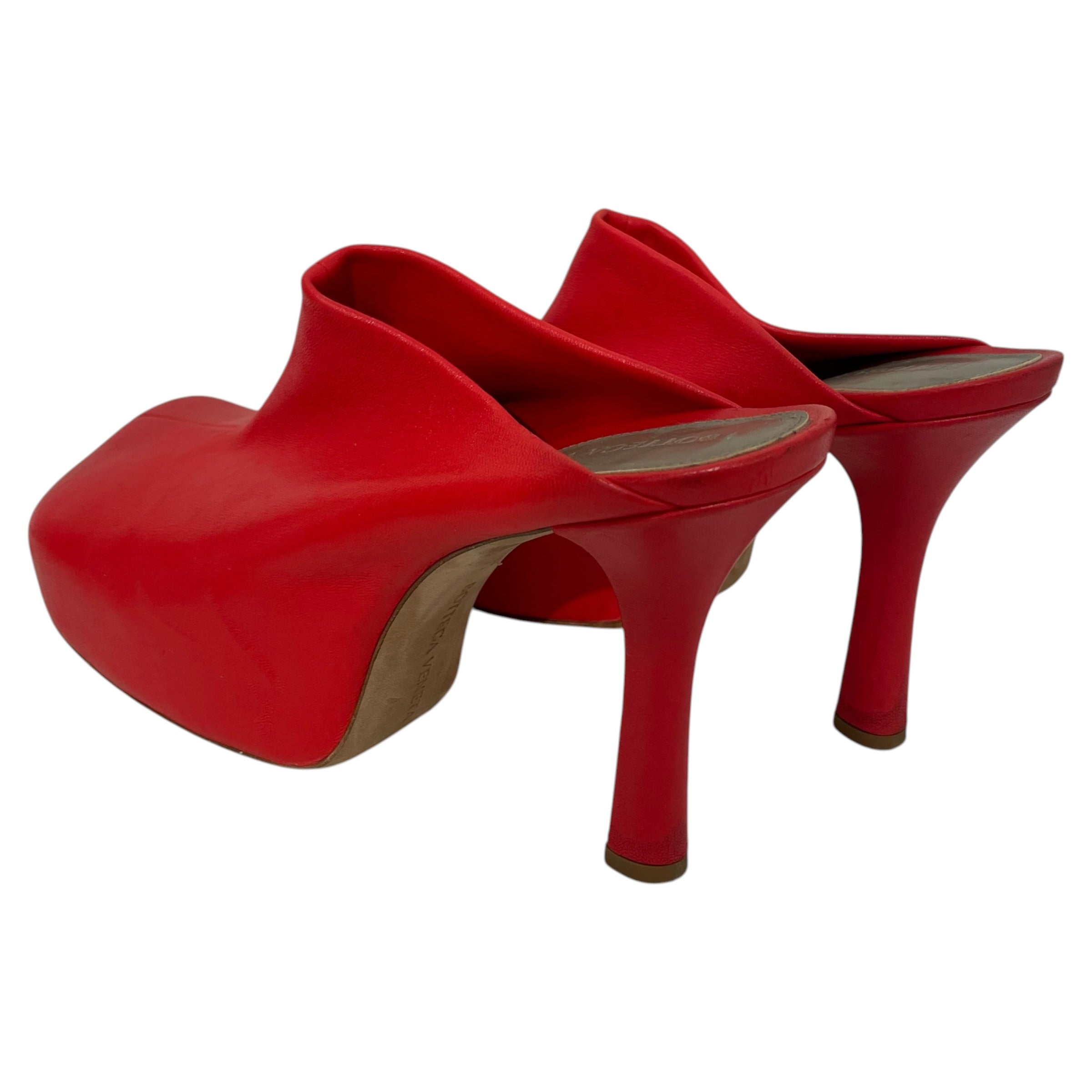 BOTTEGA VENETA/Heels/EU 37/Leather/RED/Mules view 2