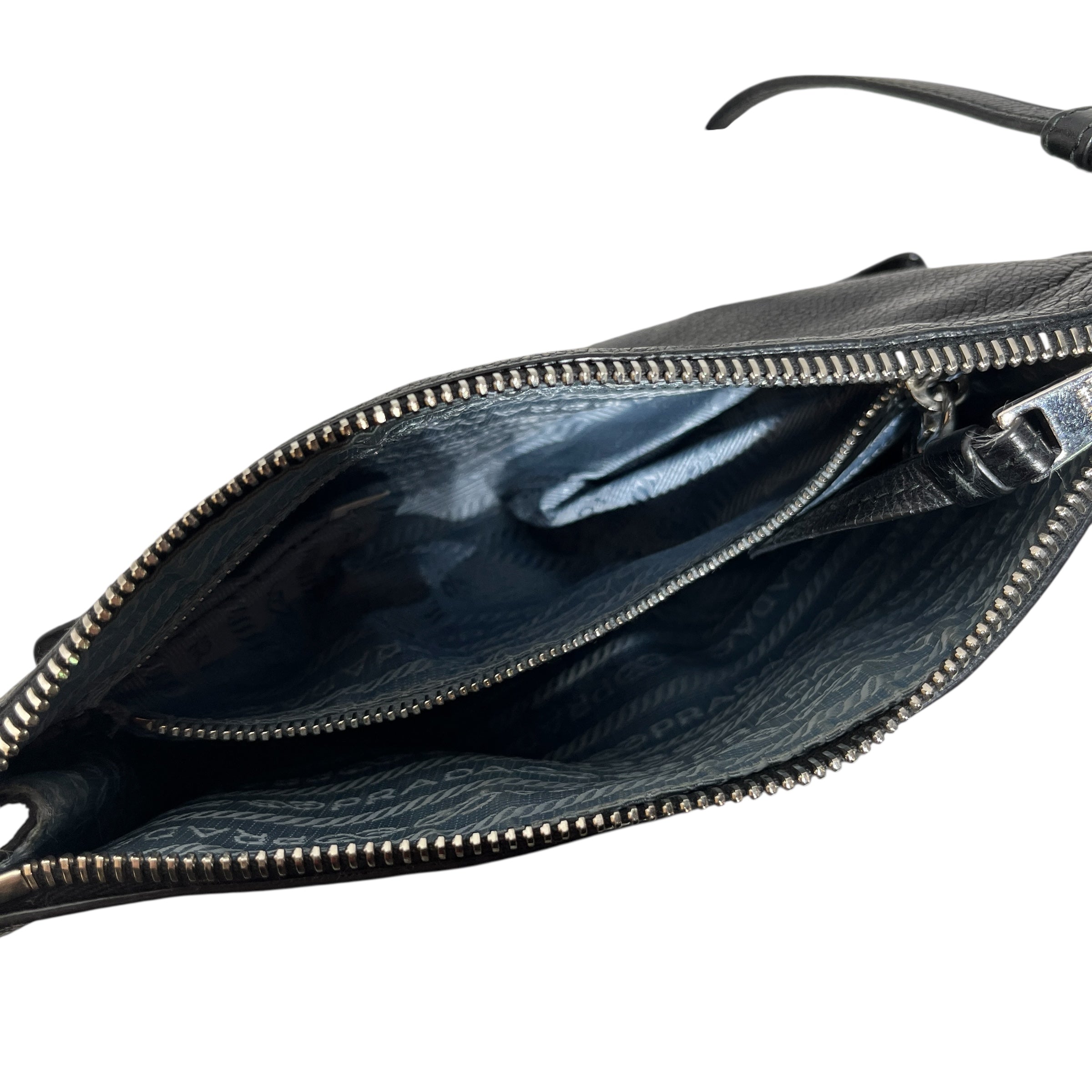 PRADA/Hand Bag/Leather/BLK/CALF HANDBAG view 6