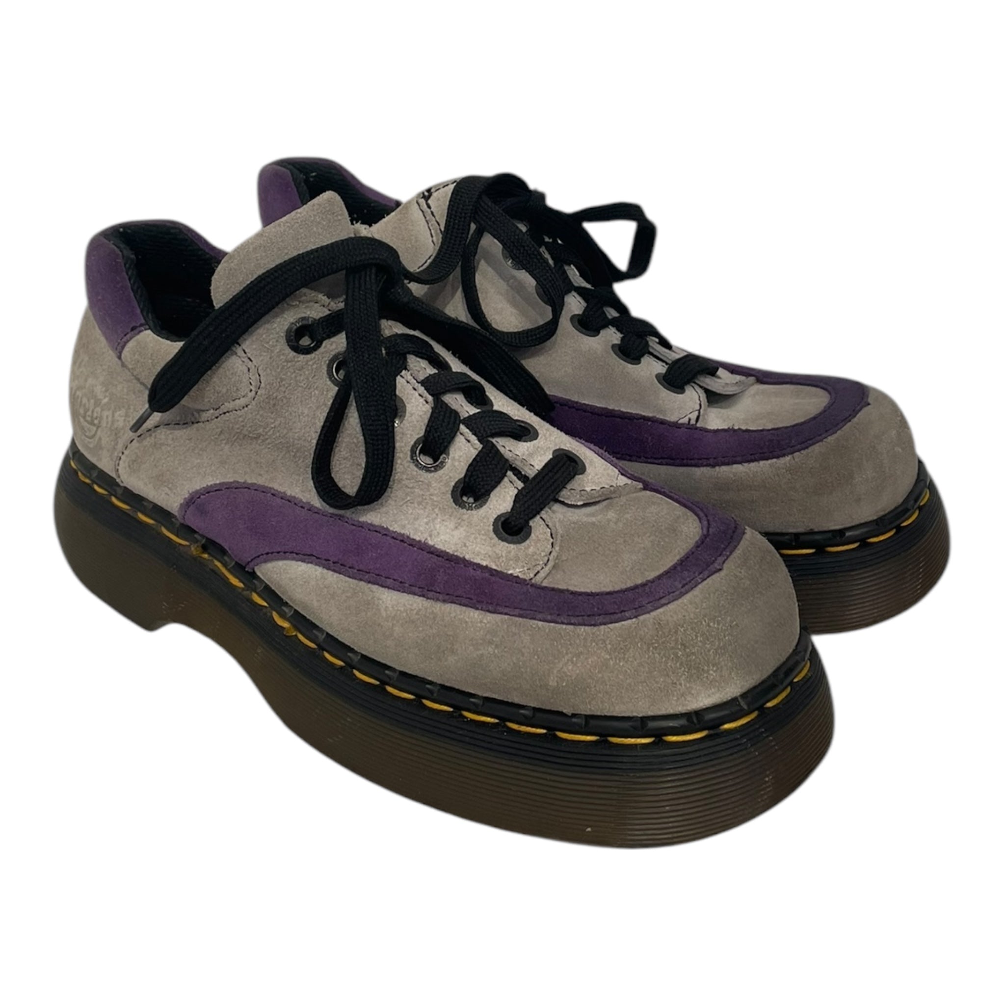 Dr.Martens/Loafers/US 7/Leather/GRY/rare 90s england made, 8345 view 1