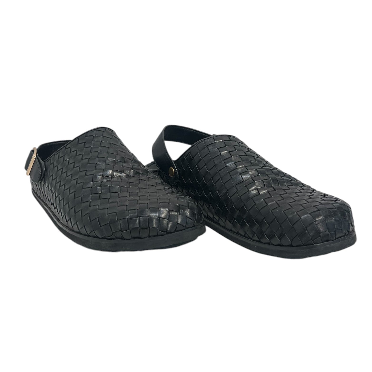 MARC NOLAN /Sandals/Leather/BLK/LEATHER WOVEN SANDALS view 1