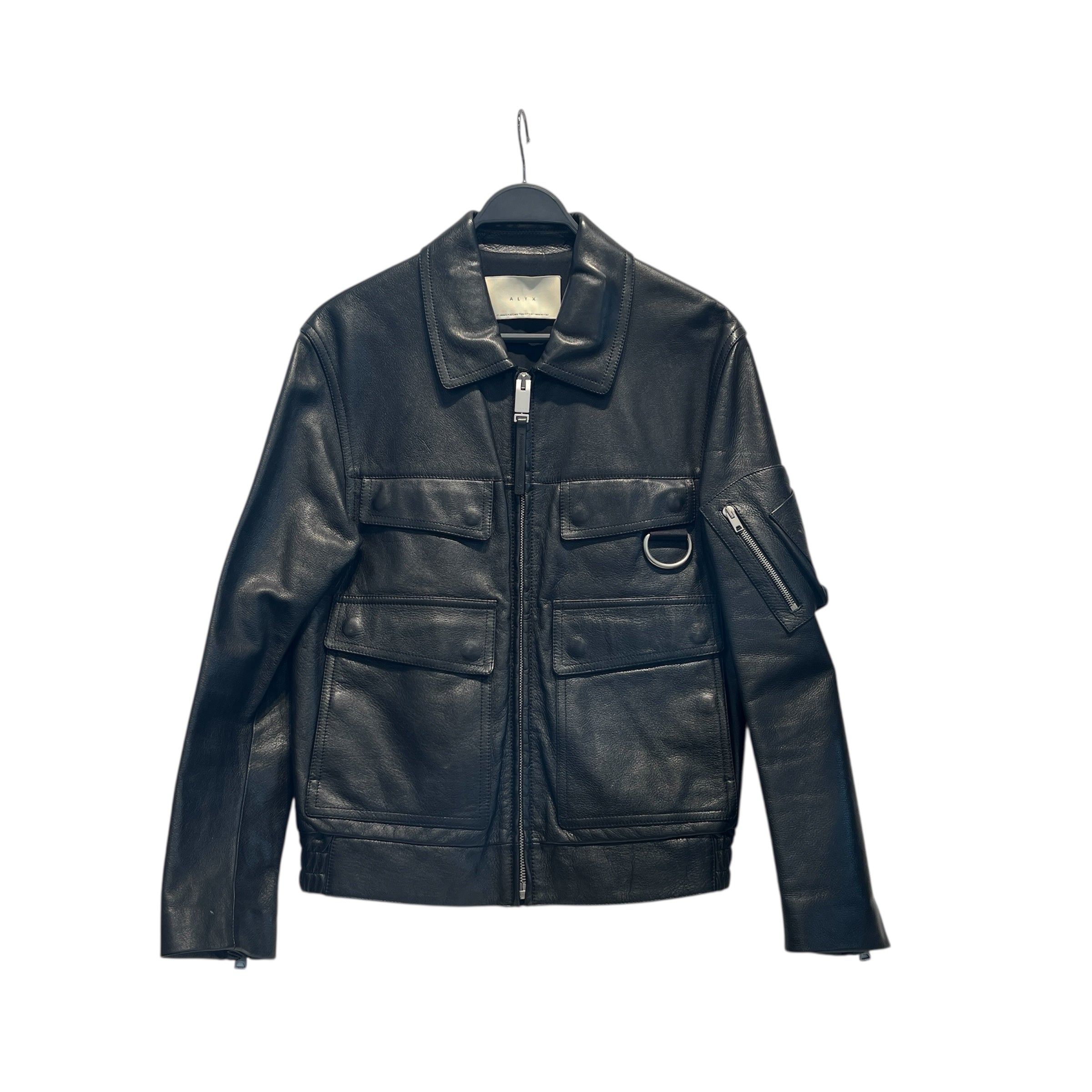 1017 ALYX 9SM(ALYX)/Leather Jkt/XS/Leather/BLK/COLLARED COW LEATHER view 1