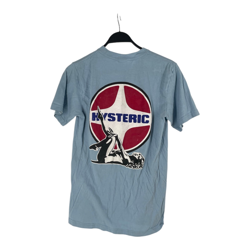 Supreme/HYSTERIC GLAMOUR/T-Shirt/S/Cotton/BLU/light blue tee