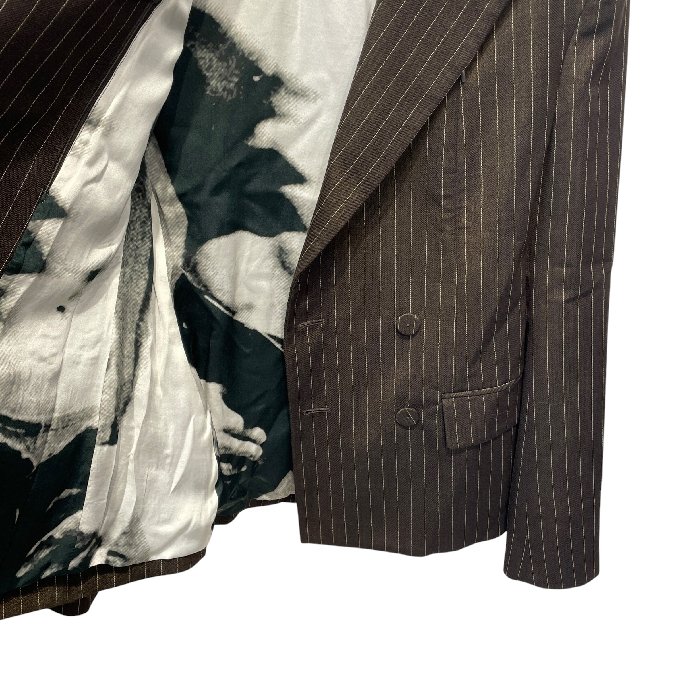 Jean Paul Gaultier/Jacket/40/Cotton/BRW/Stripe/DOUBLE BREASTED BLAZER view 4