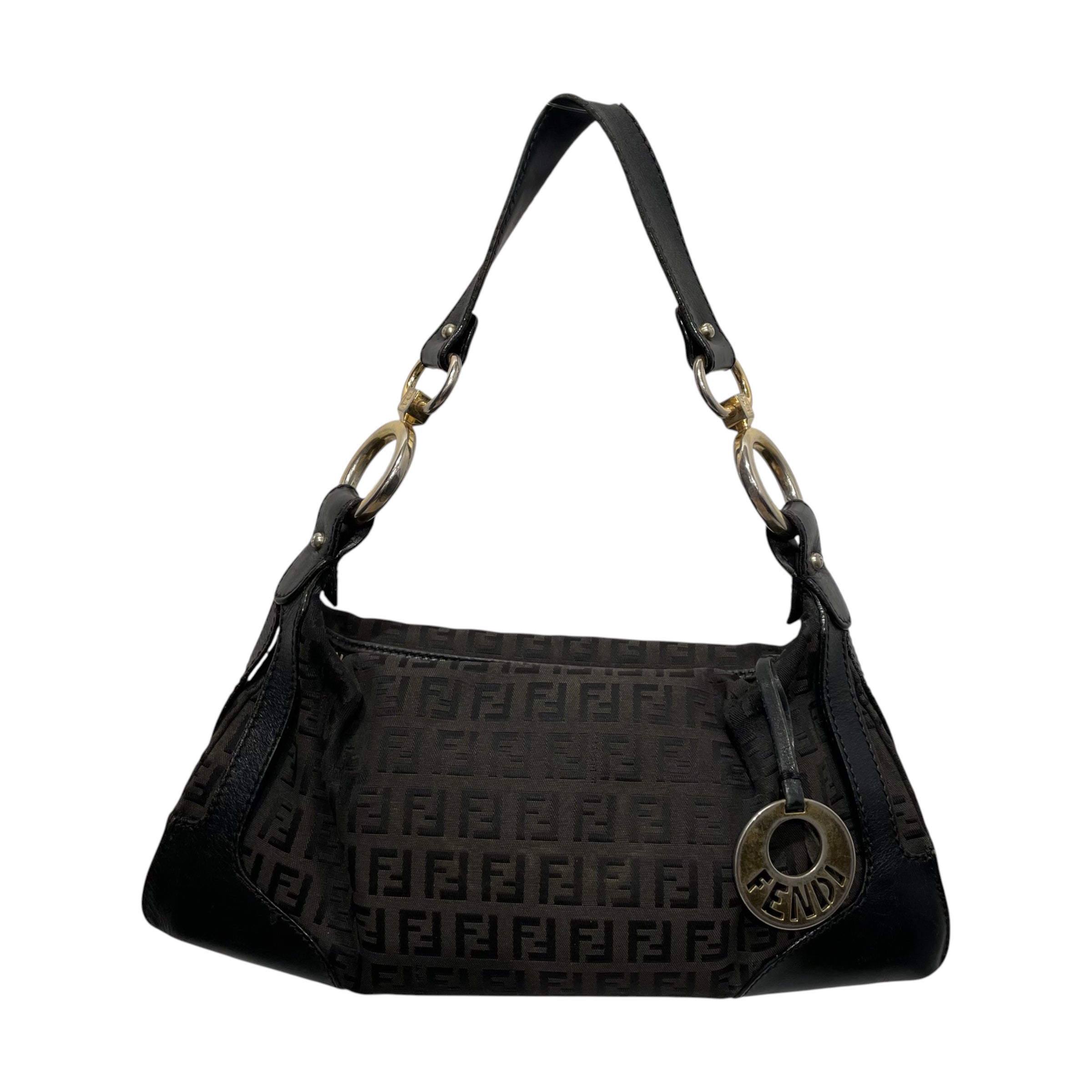 FENDI/Clutch Bag/Monogram/Leather/BLK/ZUCCHINO SHOULDER BAG view 2