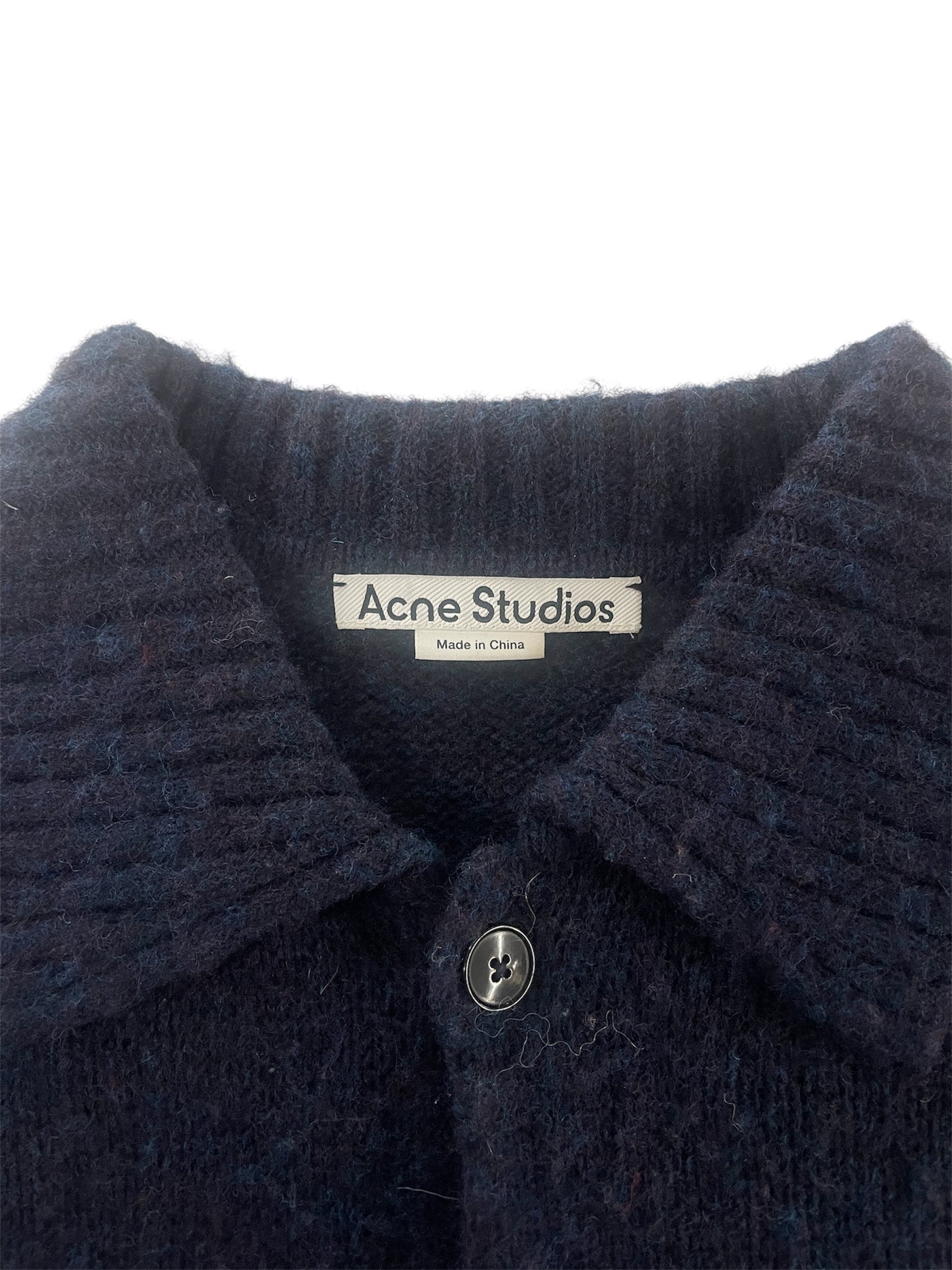 Acne Studios/Cardigan/L/Wool/NVY/WOOL CARDIGAN - KNIT000439 view 4